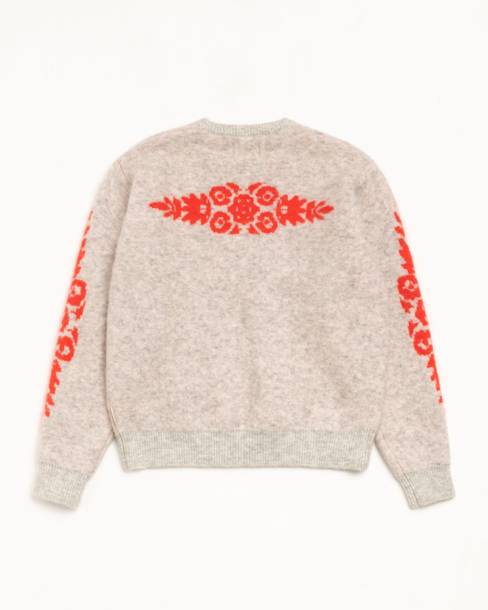 Mohair Flower Sweater – Grey Heather | Tops & Knits | Stüssy Japan