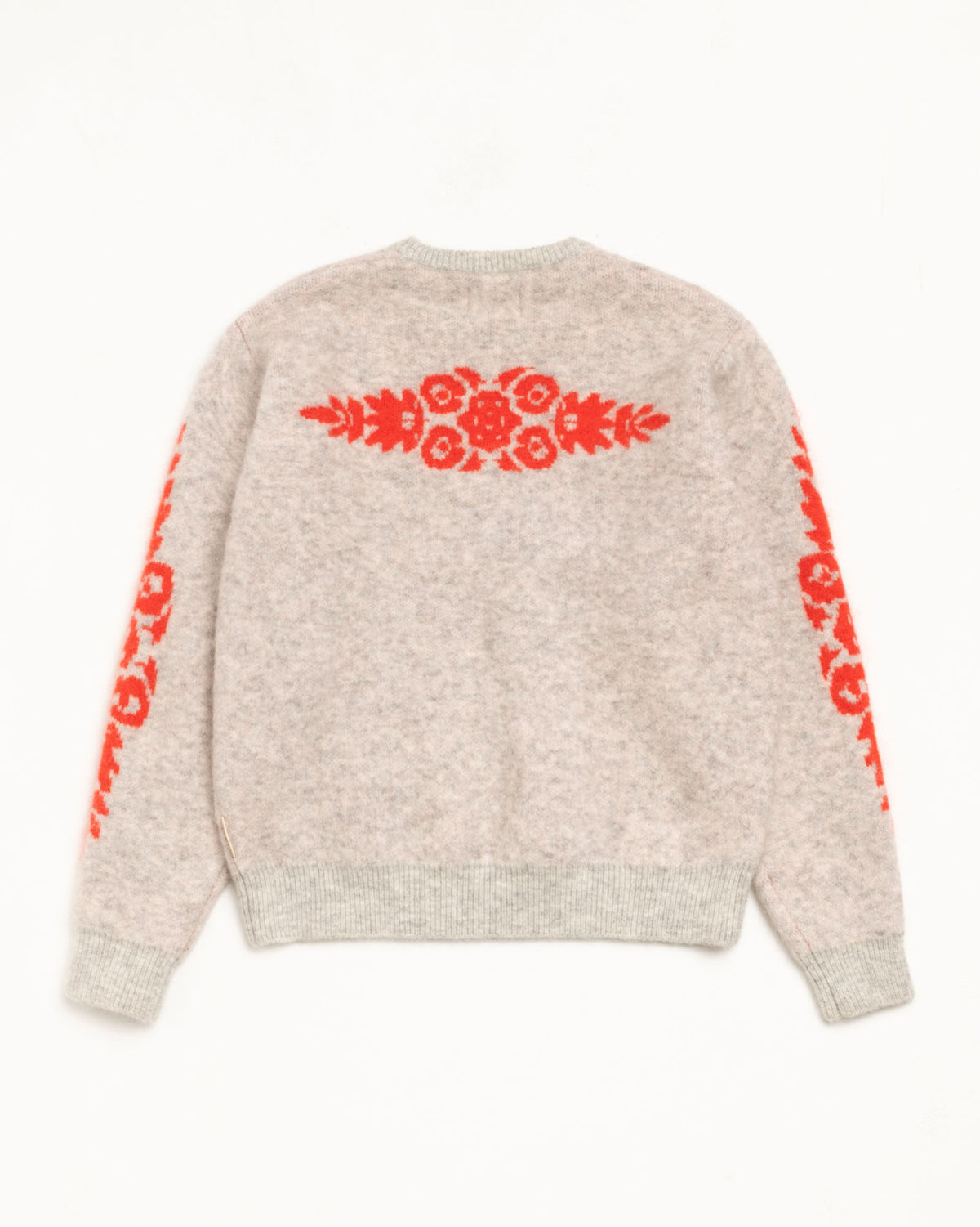 Mohair Flower Sweater – Grey Heather | Tops & Knits | Stüssy Japan