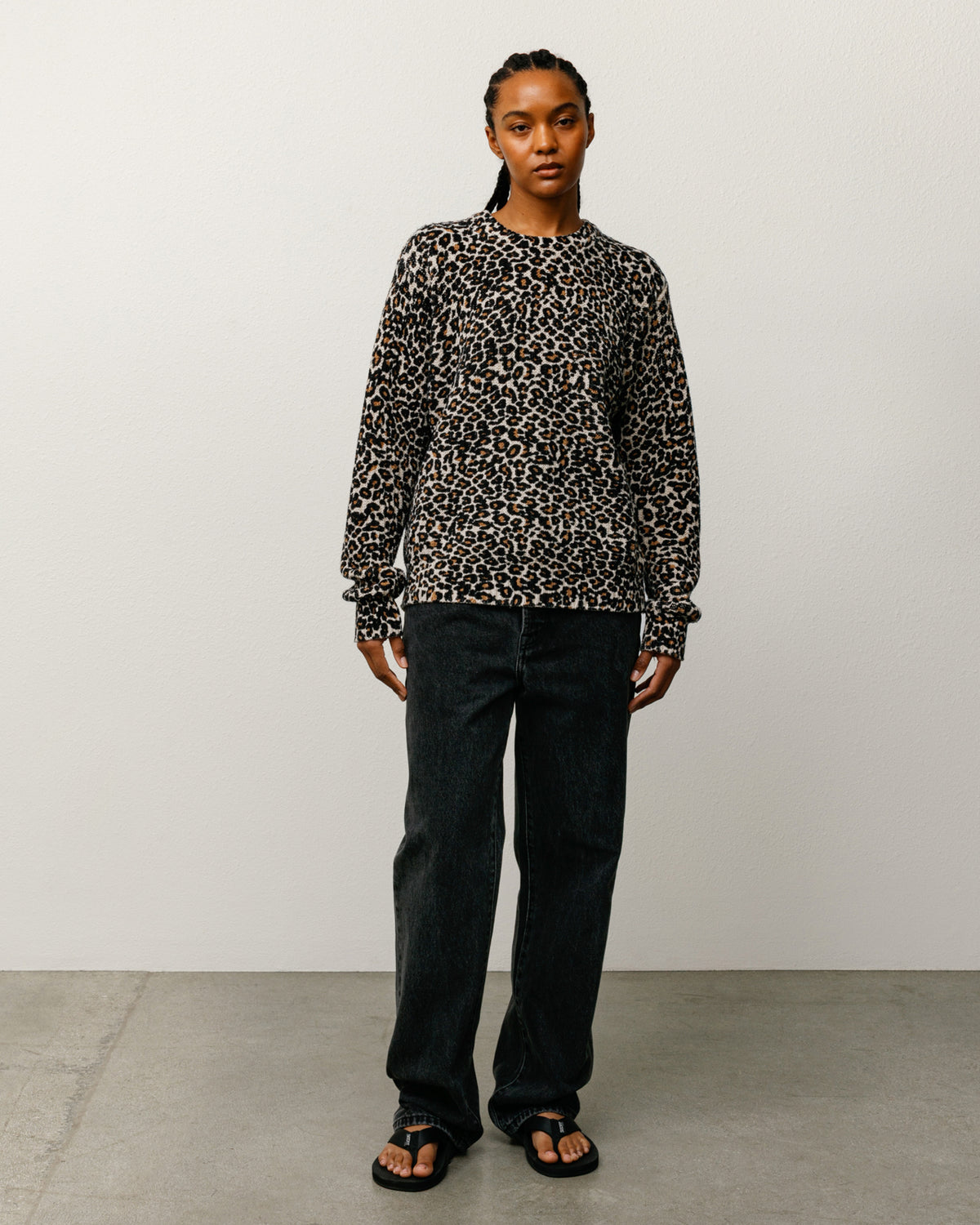 Leopard Sweater – Leopard | Tops & Knits | Stüssy Japan