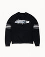 STRIPE RAGLAN CREW