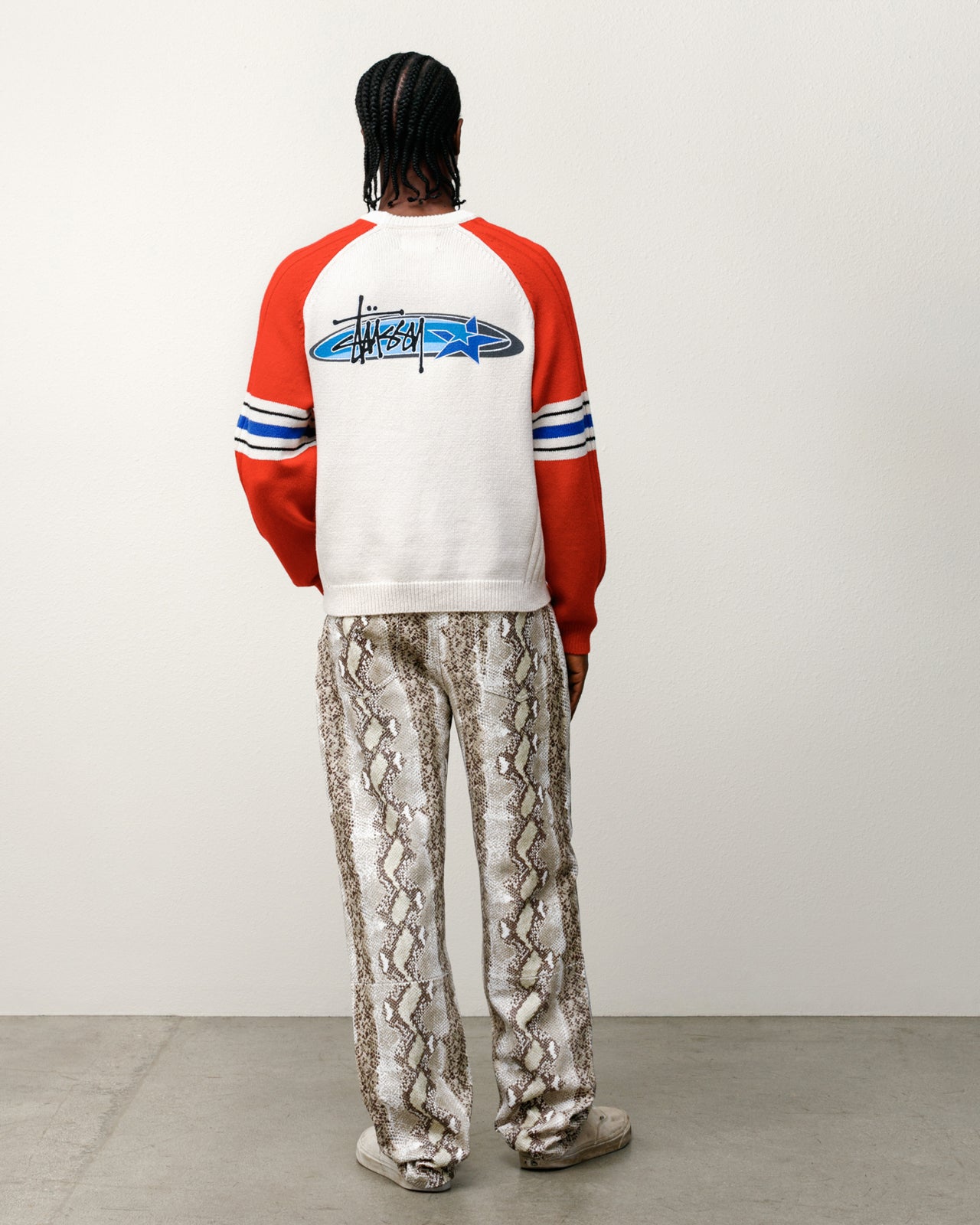 Stripe Raglan Crew – Red | Tops & Knits | Stüssy Japan
