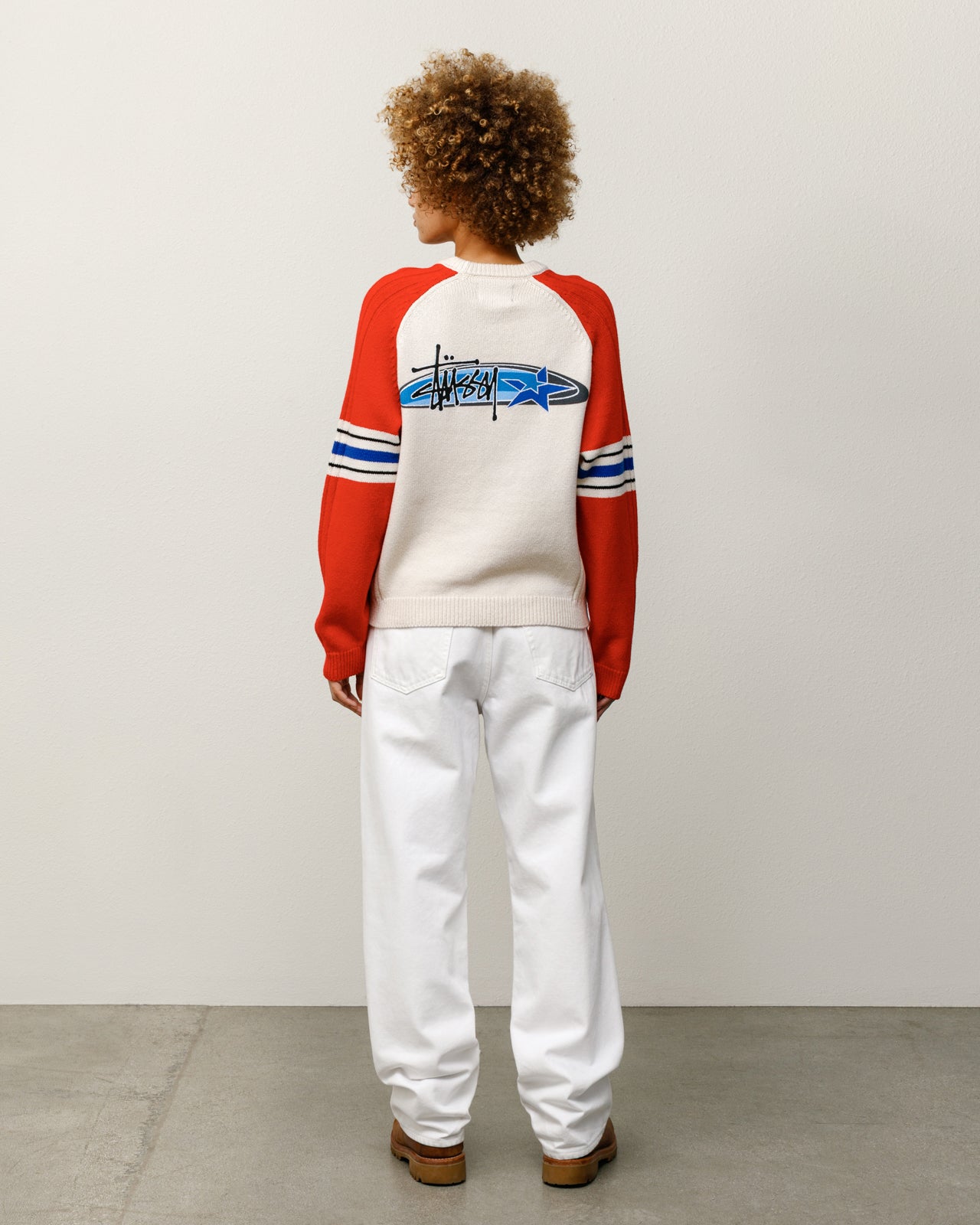 Stripe Raglan Crew – Red | Tops & Knits | Stüssy Japan