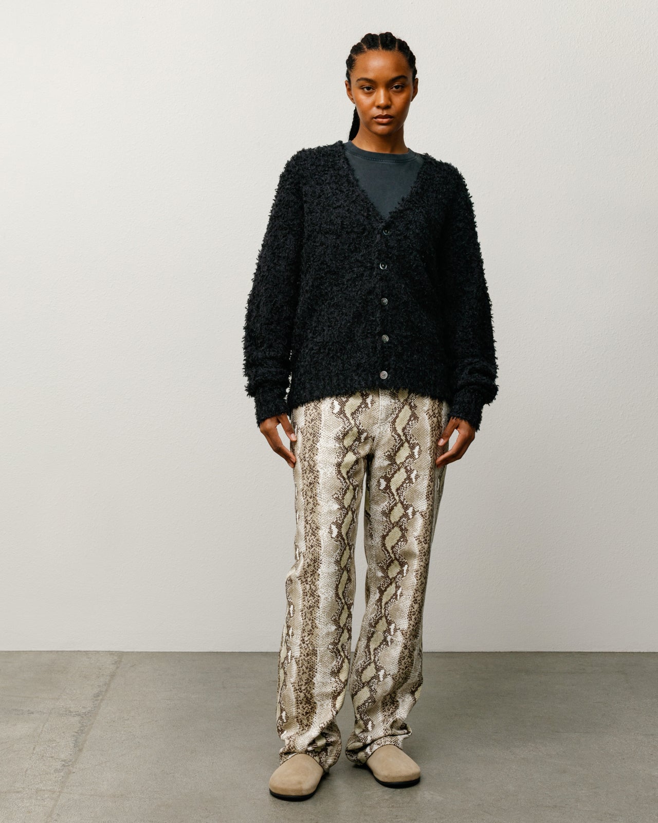 Textured Cardigan – Black | Knits | Stüssy Japan