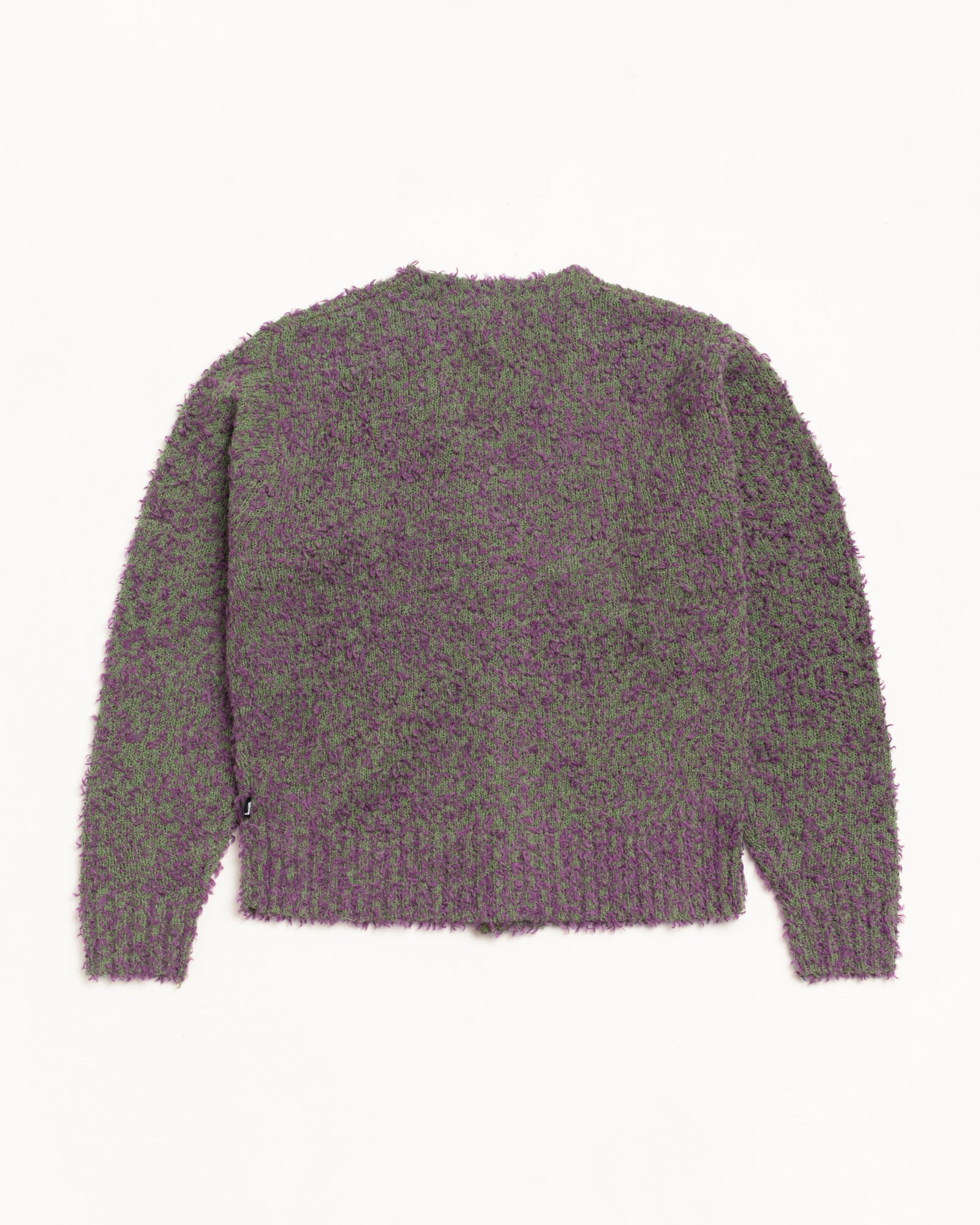 Textured Cardigan – Purple/Green | Knits | Stüssy Japan