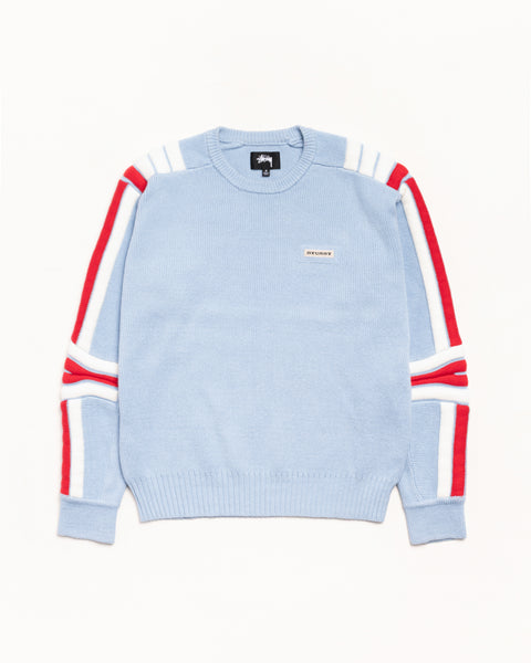 Moto Sweater Mens Long Sleeve In Blue