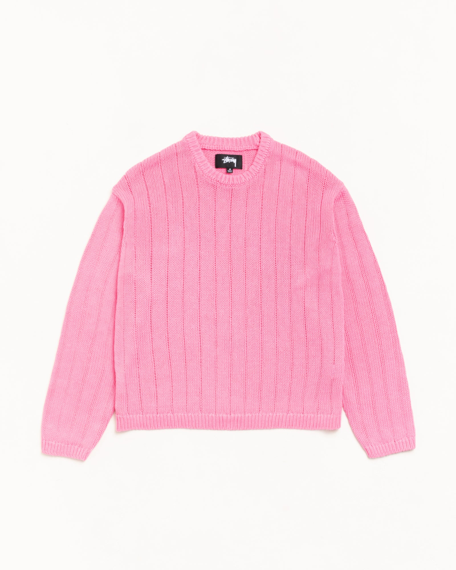 Buana Logo Sweater – Pink | Tops & Knits | Stüssy Japan