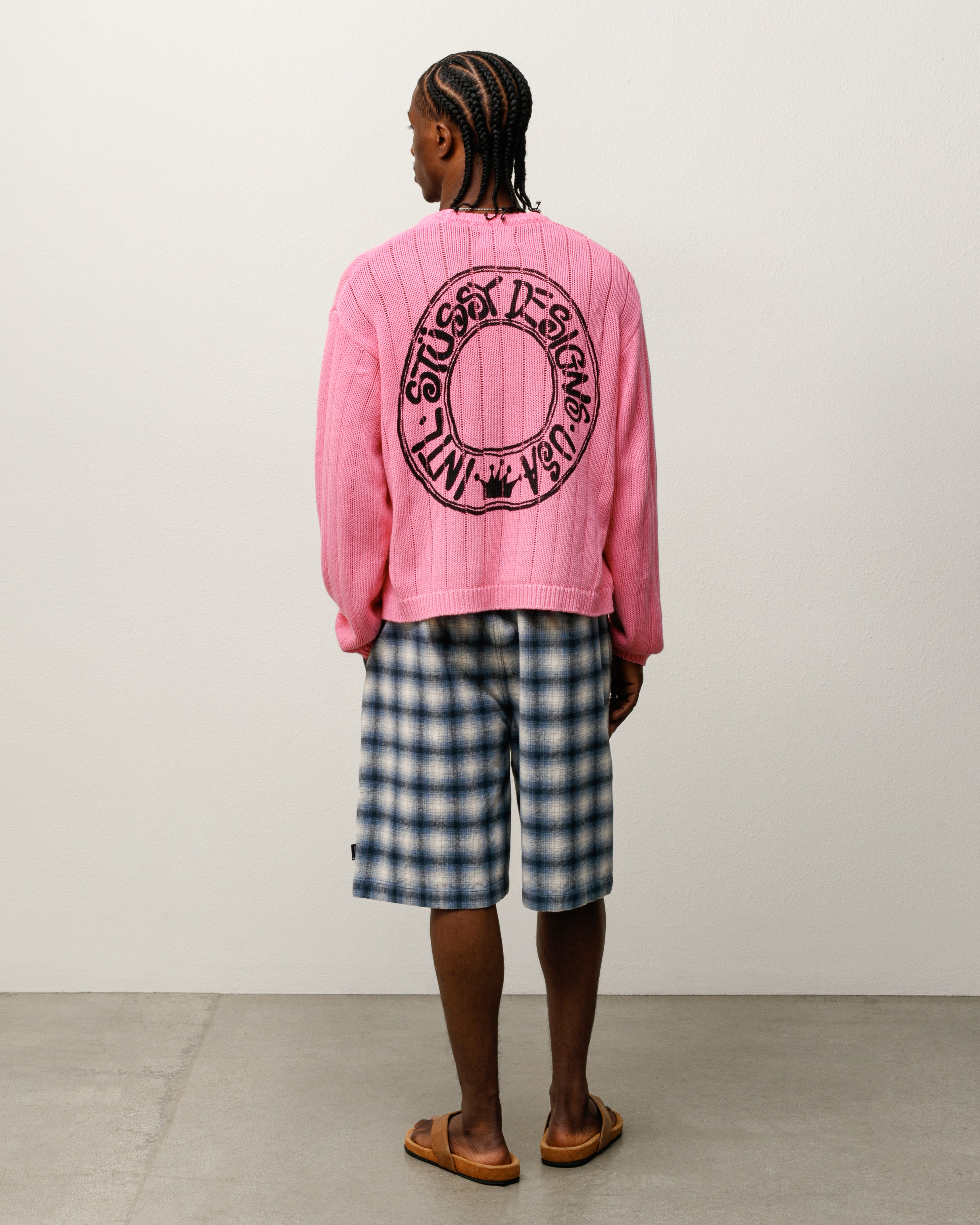 Buana Logo Sweater – Pink | Tops & Knits | Stüssy Japan