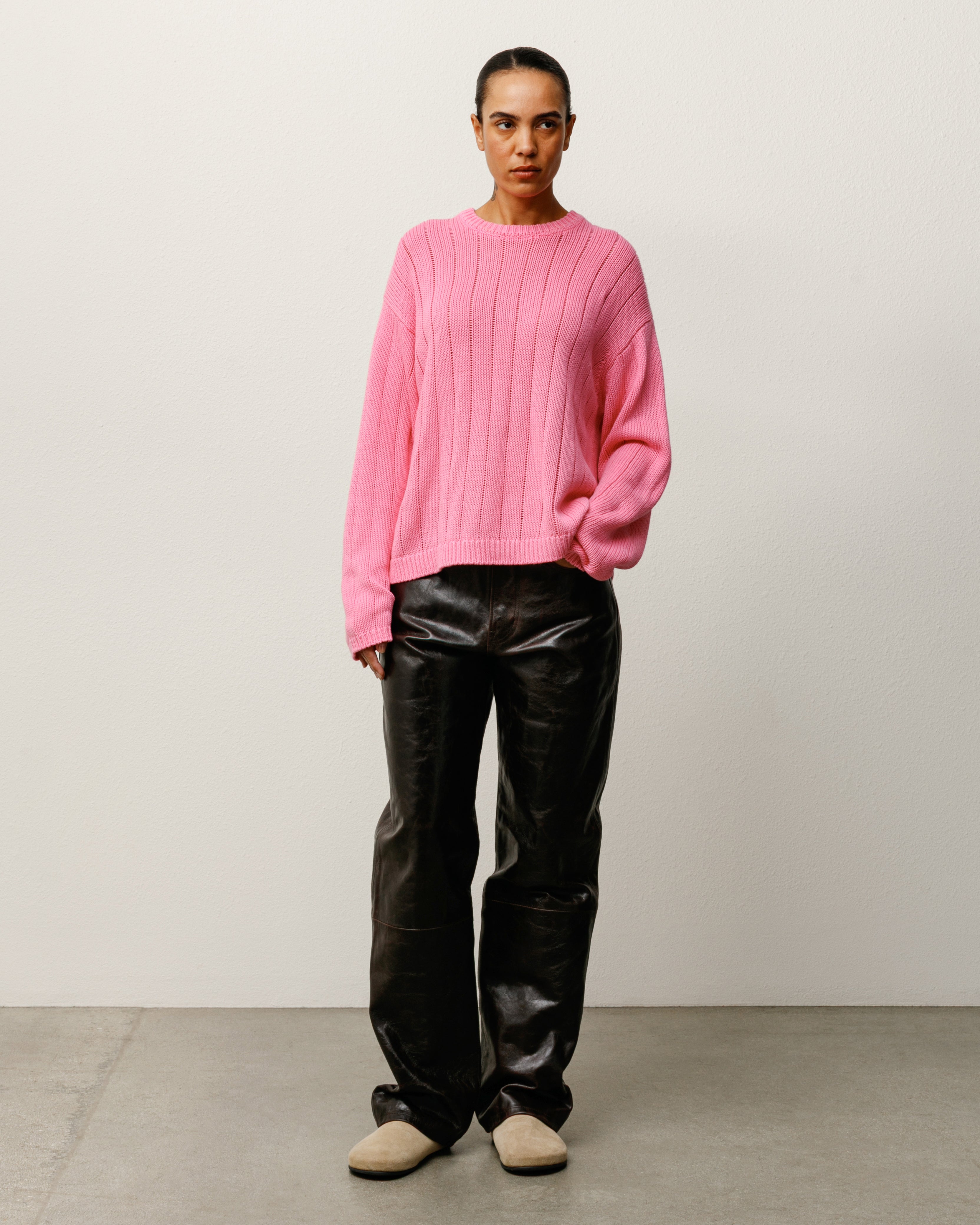 Buana Logo Sweater – Pink | Tops & Knits | Stüssy Japan