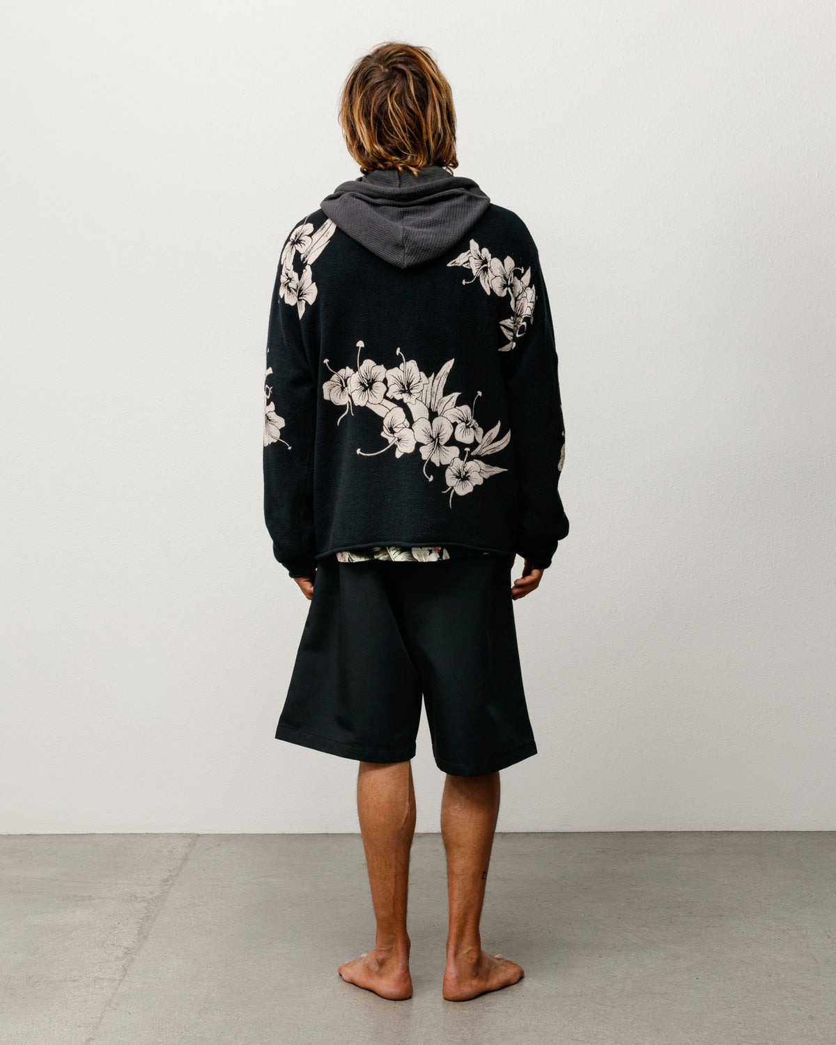 Floral Roll Neck Sweater – Black | Tops & Knits | Stüssy Japan