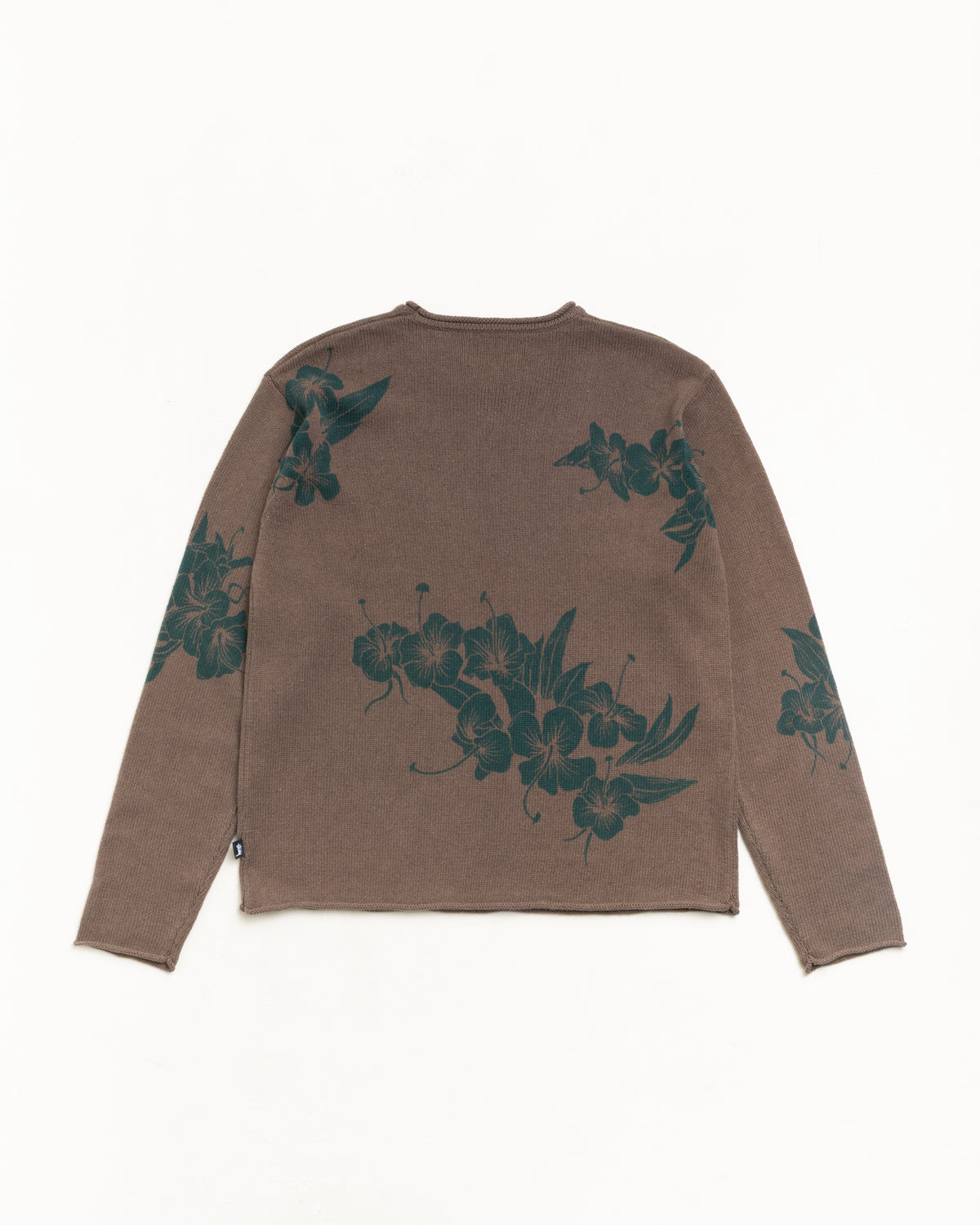 Floral Roll Neck Sweater – Brown | Tops & Knits | Stüssy Japan