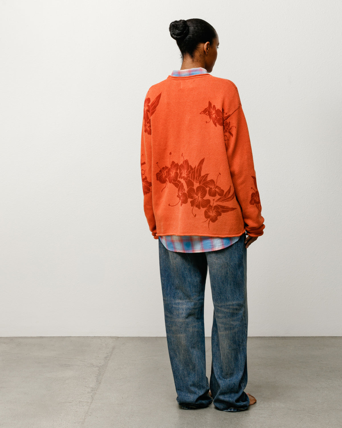 Floral Roll Neck Sweater – Rust | Tops & Knits | Stüssy Japan