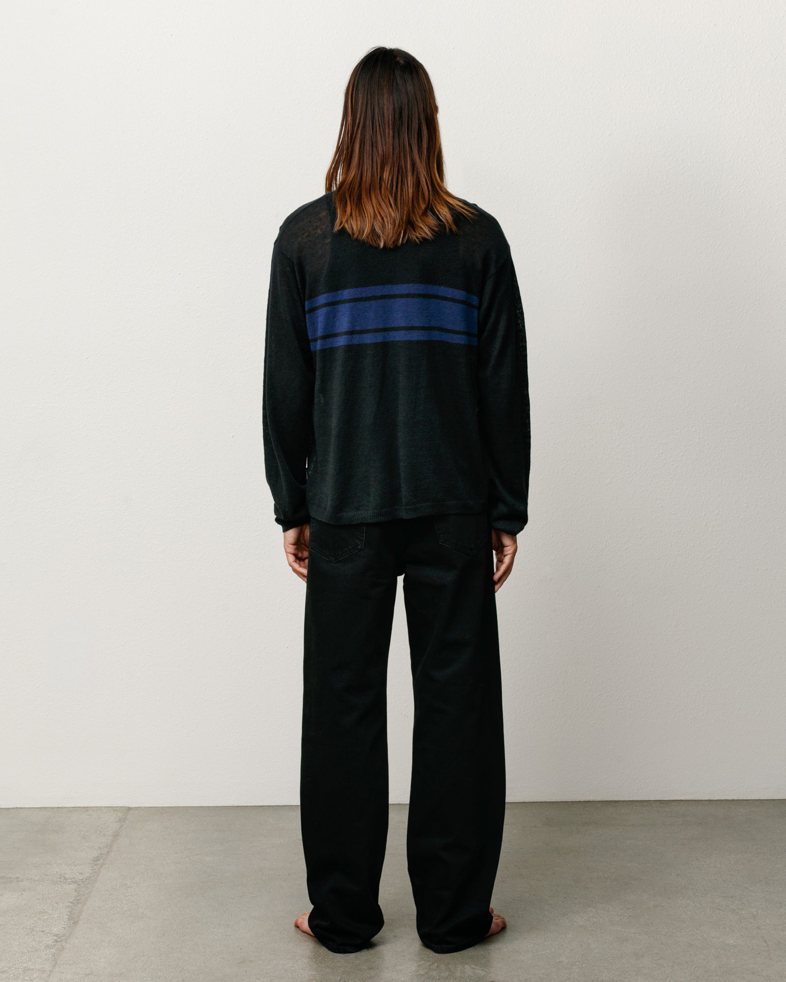 Lightweight Striped Sweater – Black | Tops & Knits | Stüssy Japan