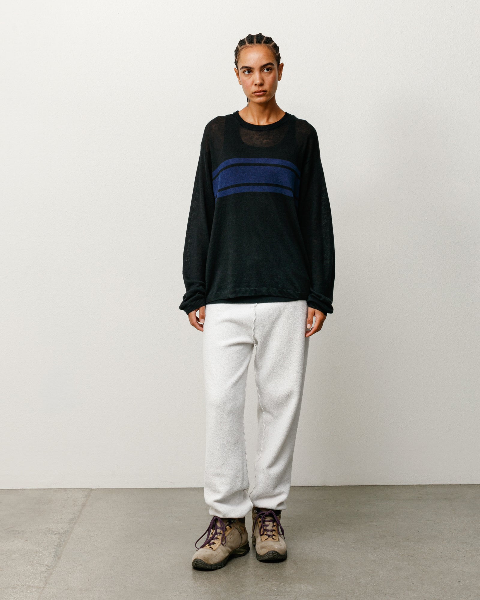 Lightweight Striped Sweater - Black | Tops & Knits | Stüssy Japan