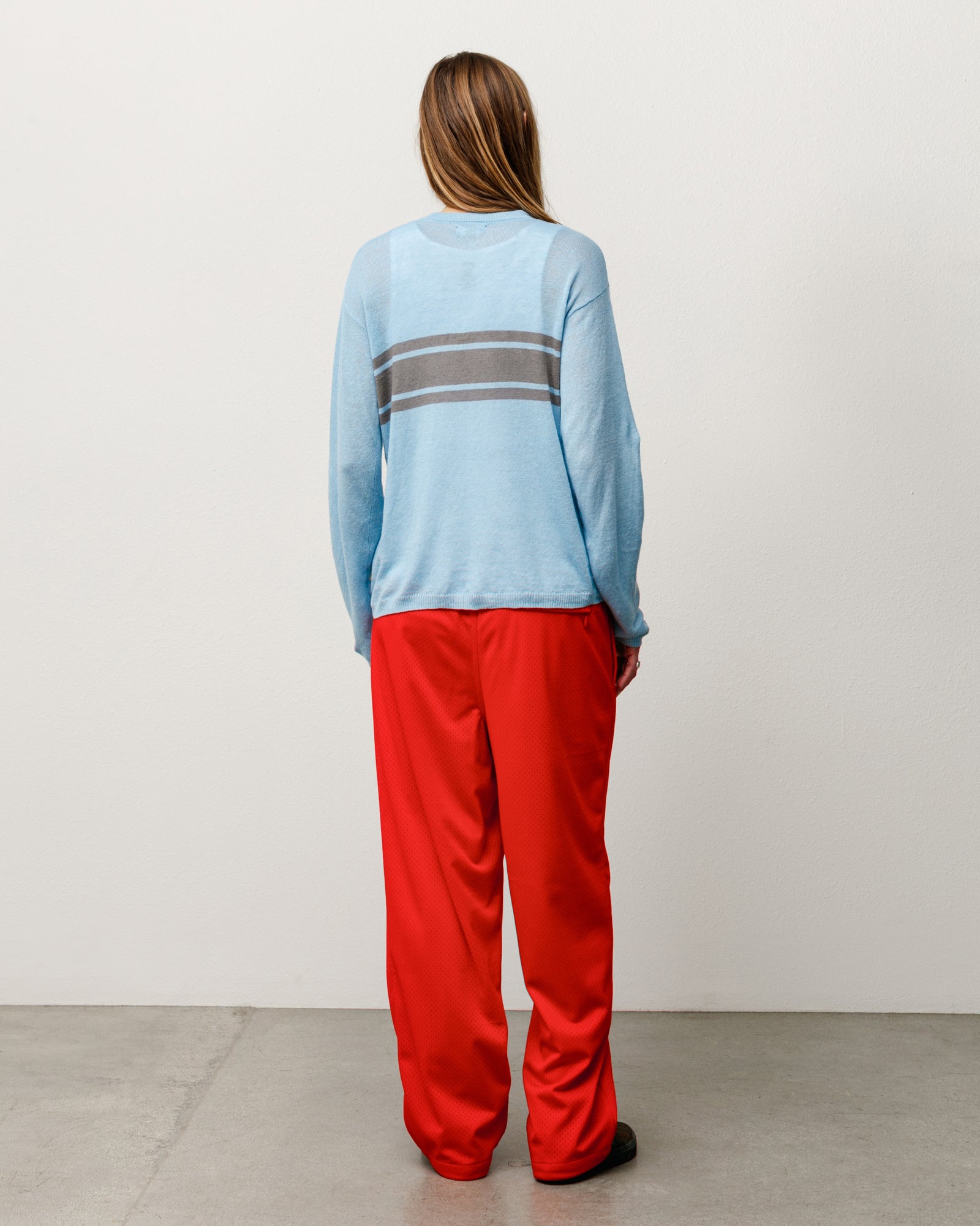 Striped Long Sleeve Sweater Unisex Long Sleeve In Blue