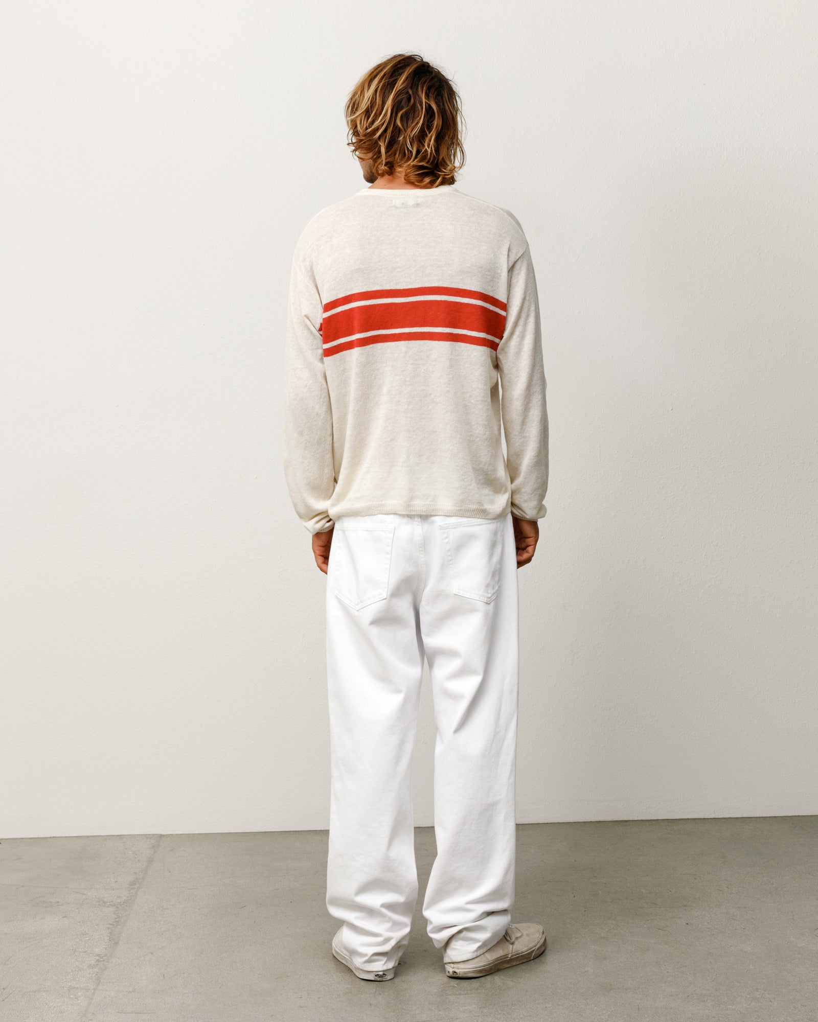 Lightweight Striped Sweater – Bone | Tops & Knits | Stüssy Japan