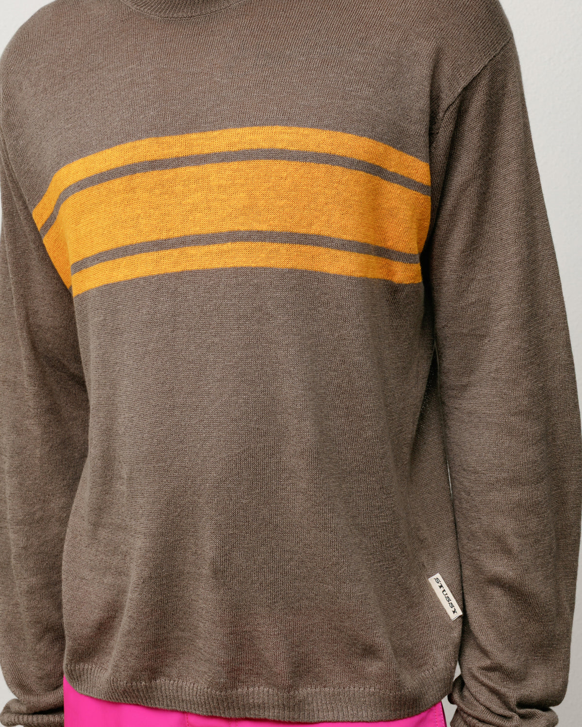 Lightweight Striped Sweater – Brown | Tops & Knits | Stüssy Japan