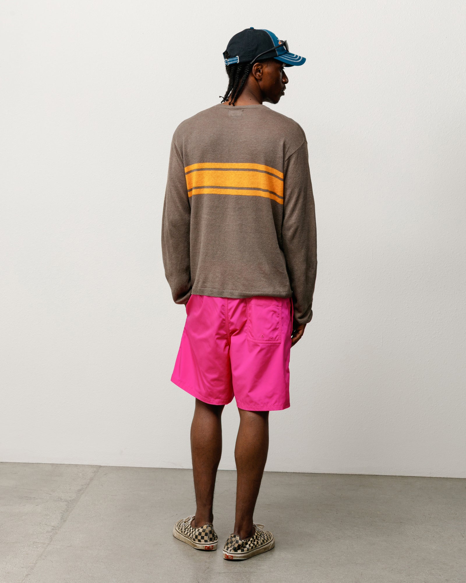 Striped Long Sleeve Sweater Unisex Long Sleeve In Brown