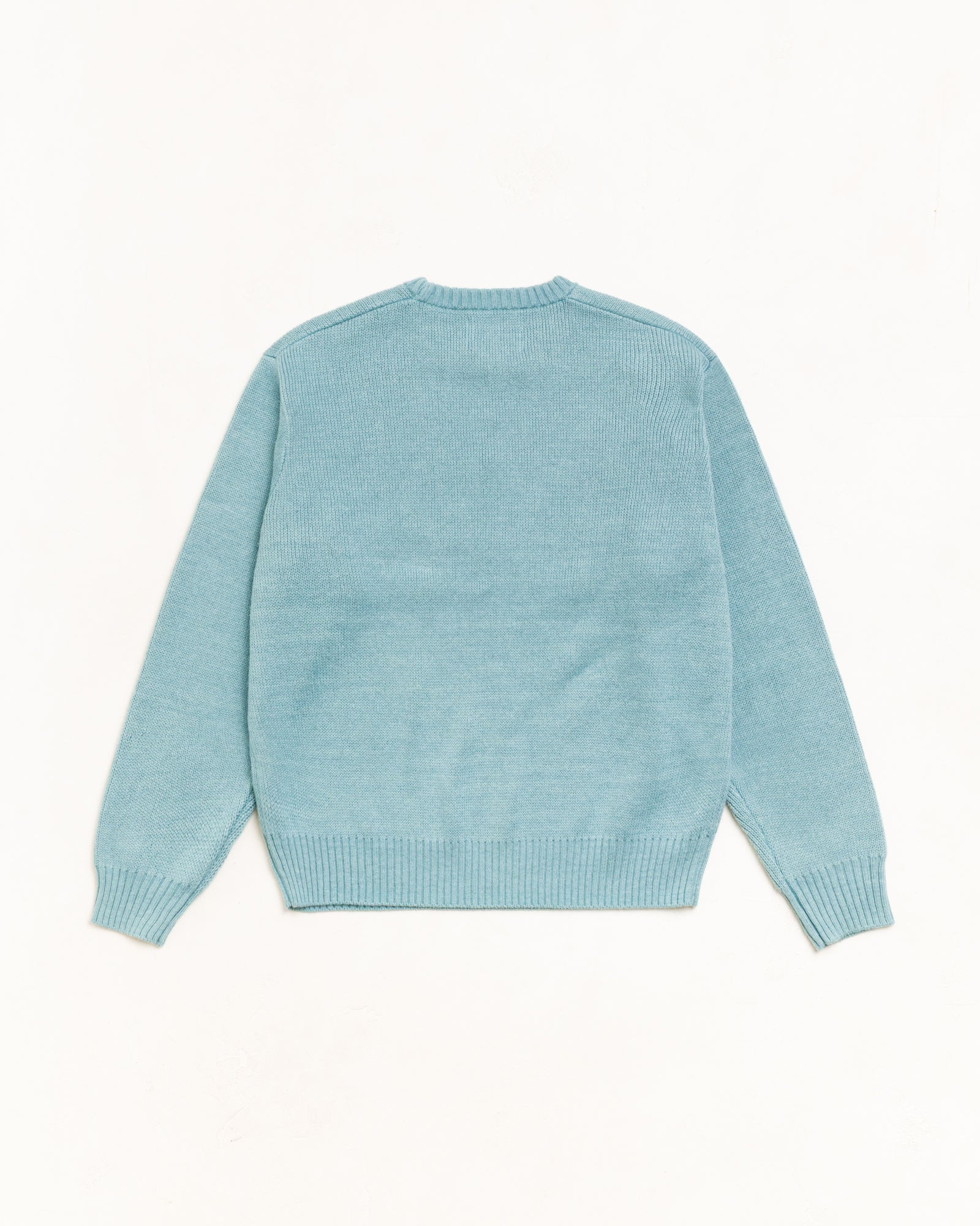 Striped Hibiscus Sweater - Dusty Blue | Tops & Knits | Stüssy Japan