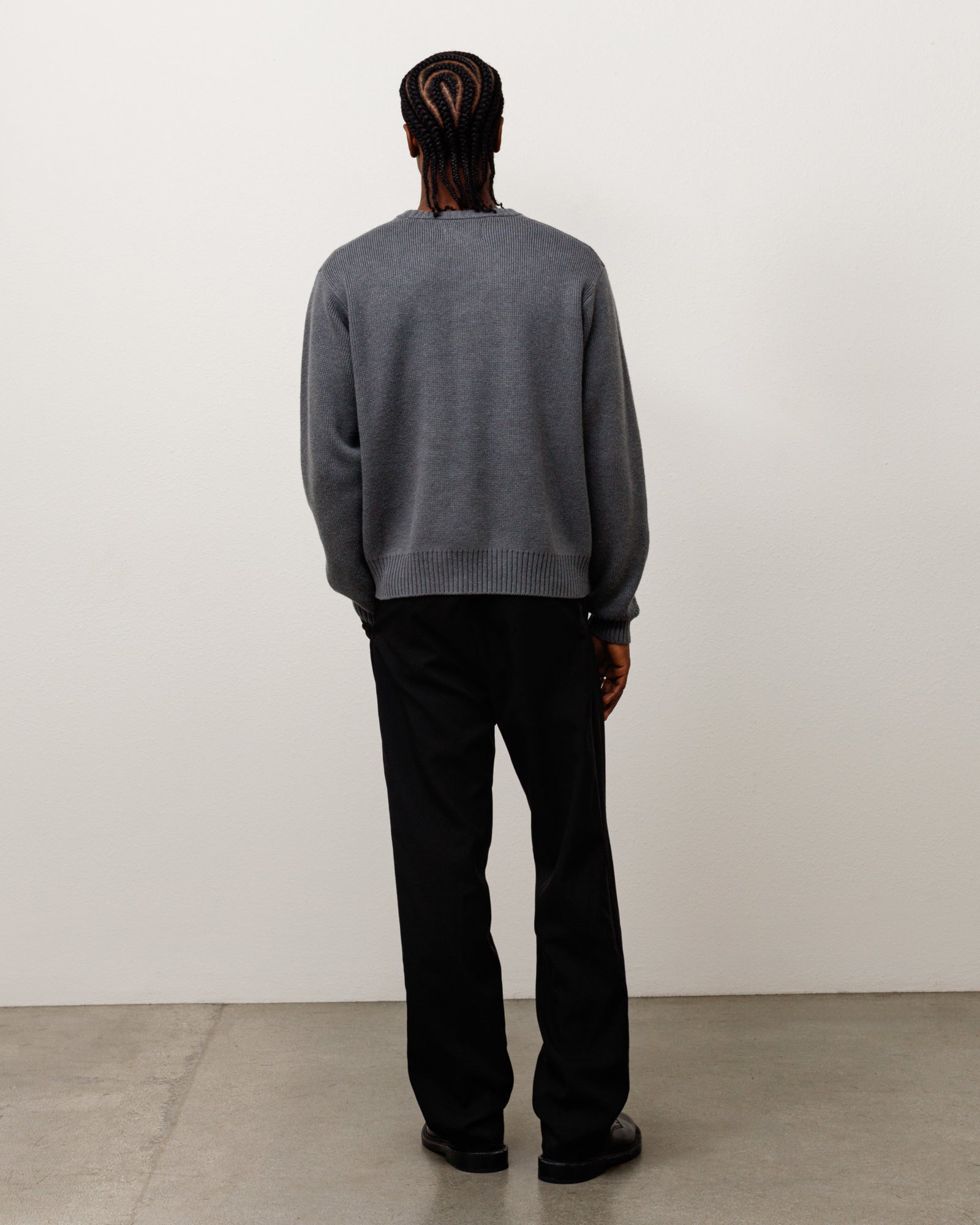 Striped Hibiscus Sweater - Grey | Tops & Knits | Stüssy Japan