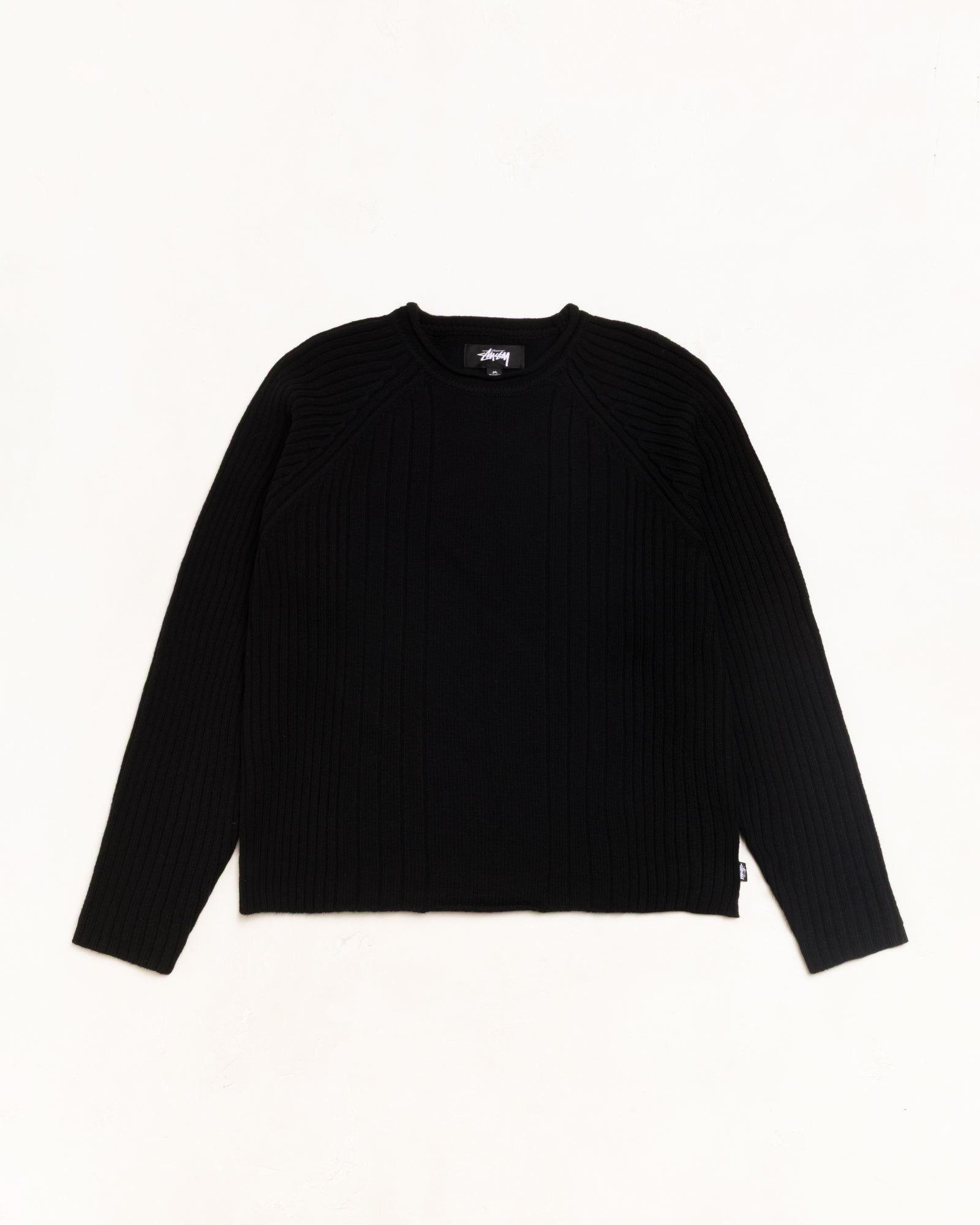 STUSSY ROLL NECK SWEATER Lサイズ 黒 Merino Roll Neck Sweater - Black | Tops & Knits | Stüssy Japan