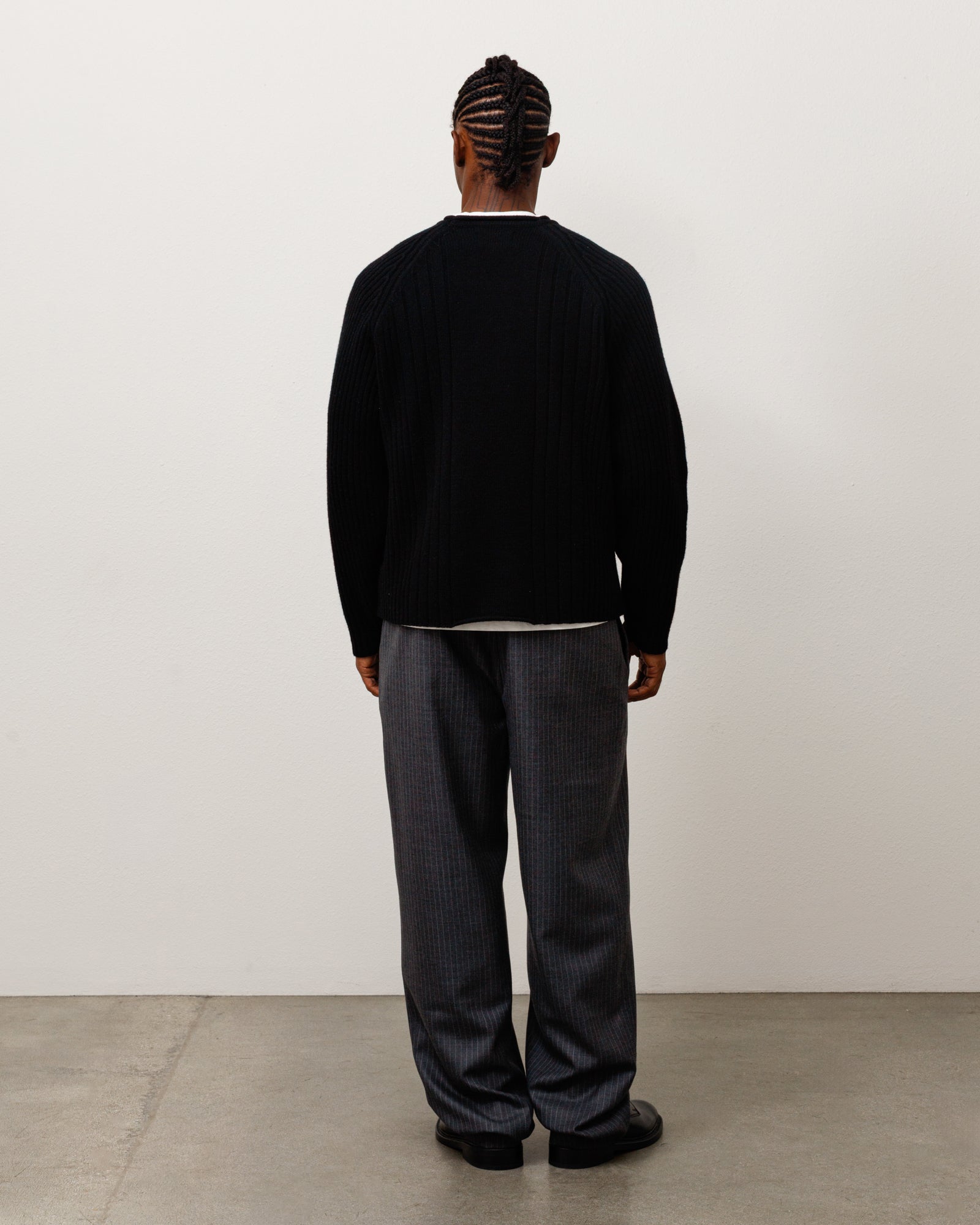 Merino Roll Neck Sweater - Black | Tops & Knits | Stüssy Japan
