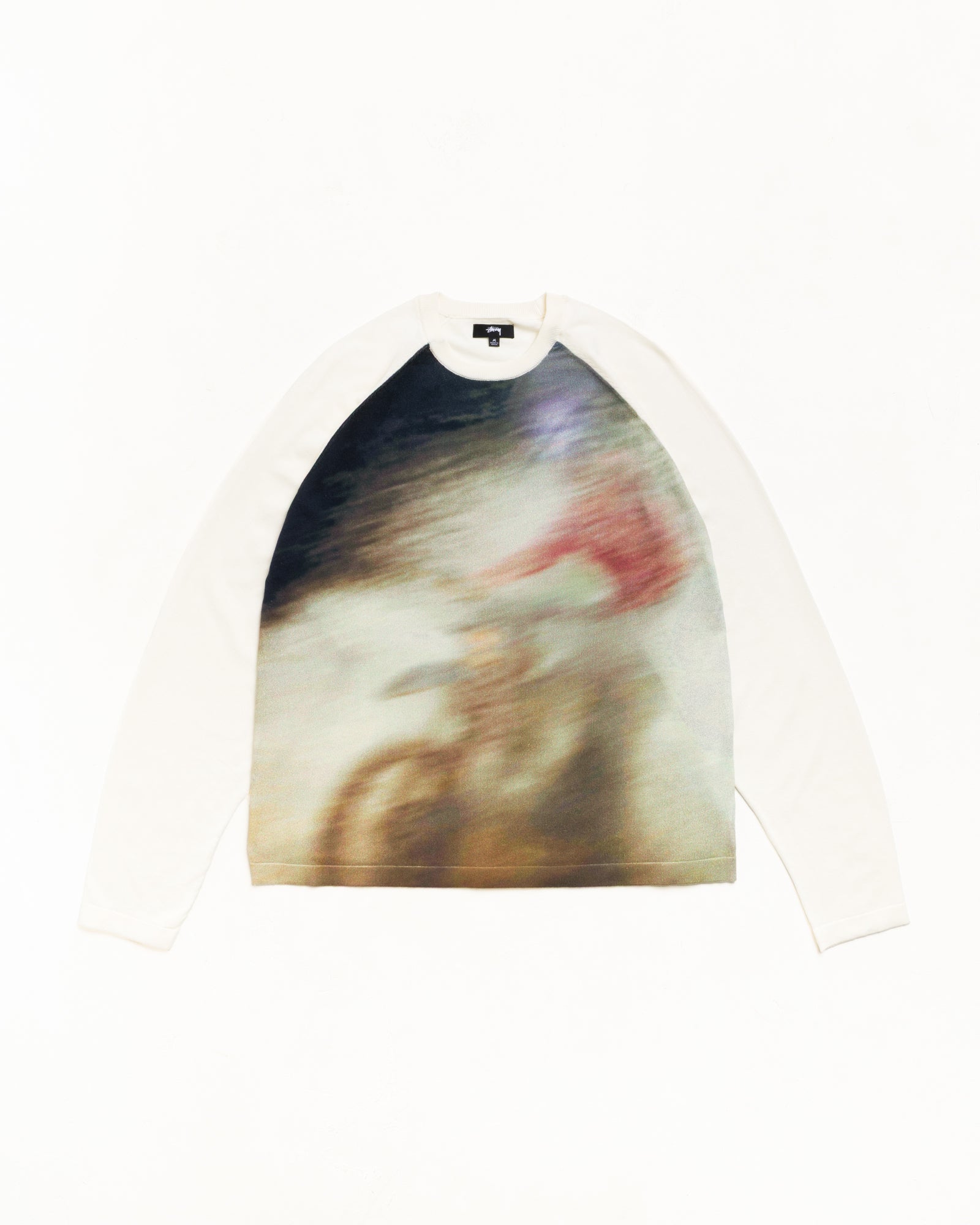 Splash Sweater Unisex Long Sleeve In Off White
