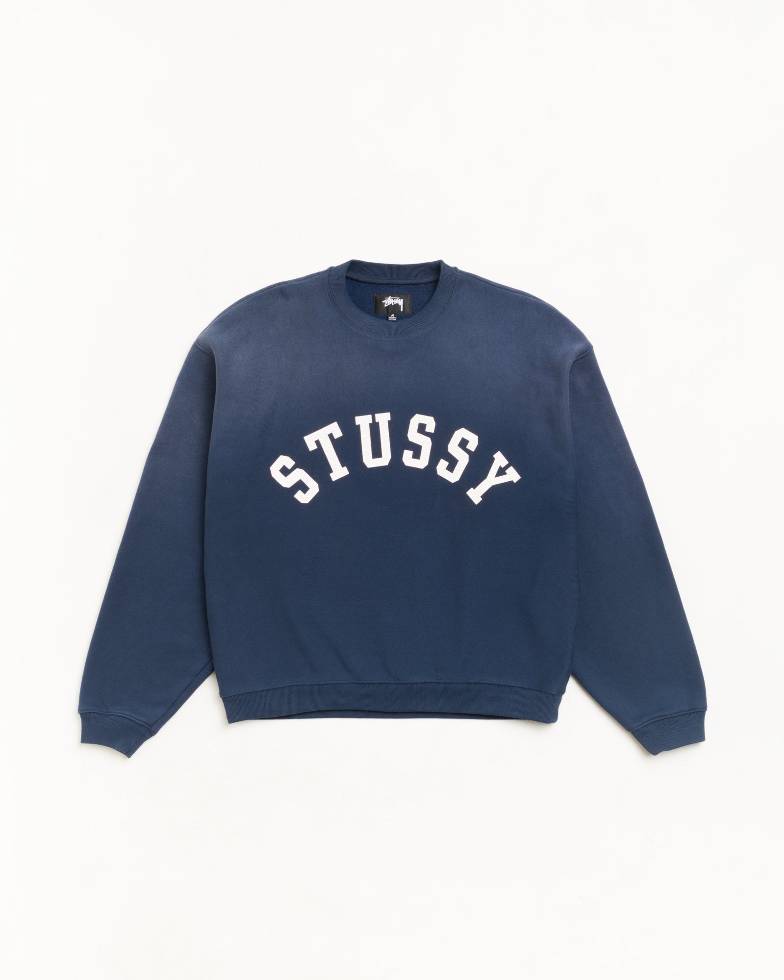 Sun Faded Oversized Crew 長袖スウェットシャツ（ネイビー）