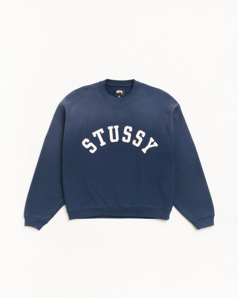 Sun Faded Oversized Crew 長袖スウェットシャツ（ネイビー）