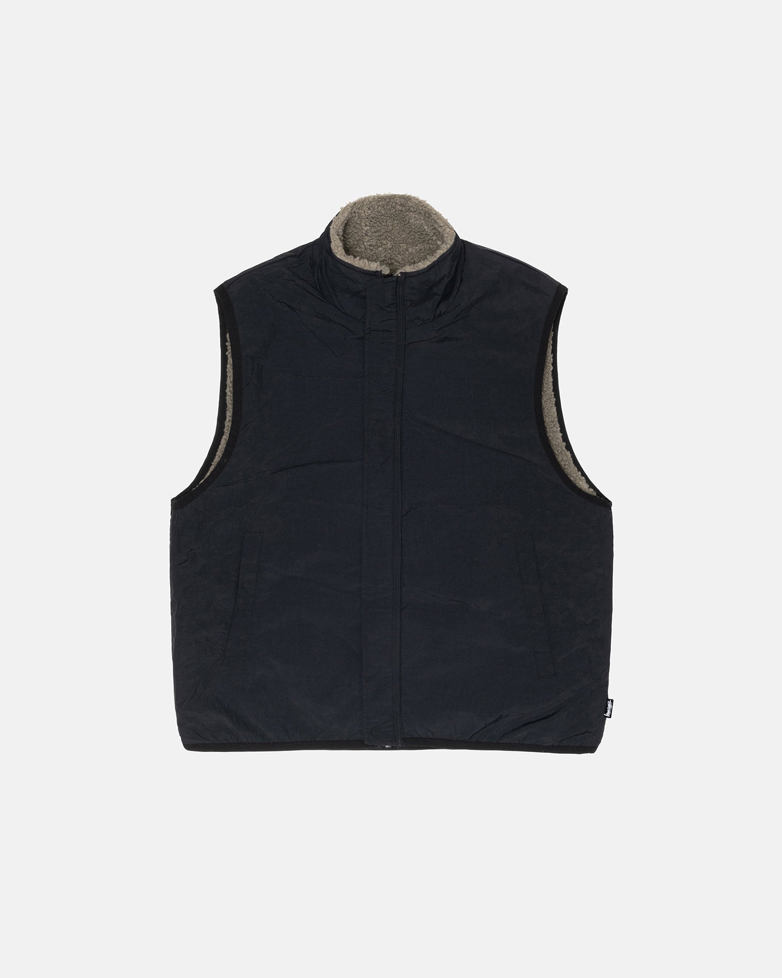 Sherpa Reversible Vest in stone – Stüssy Japan