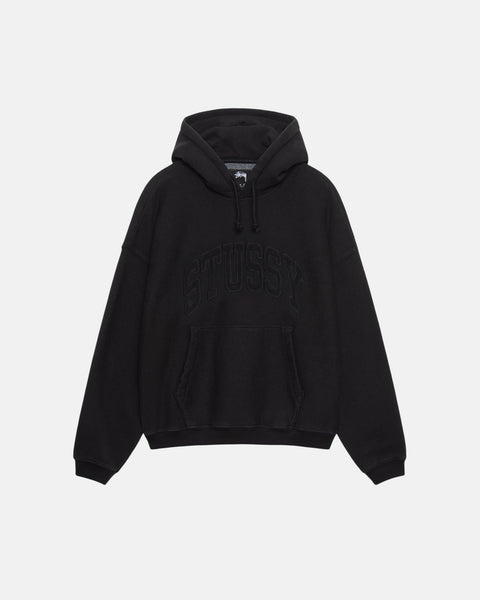 Stüssy Embroidered Relaxed Hoodie Washed Black Sweats