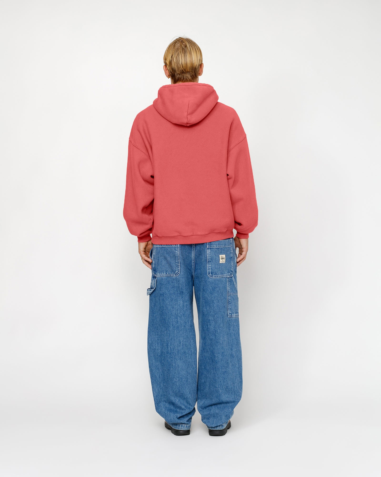 Stüssy Relaxed Hoodie International Washed Red Sweats