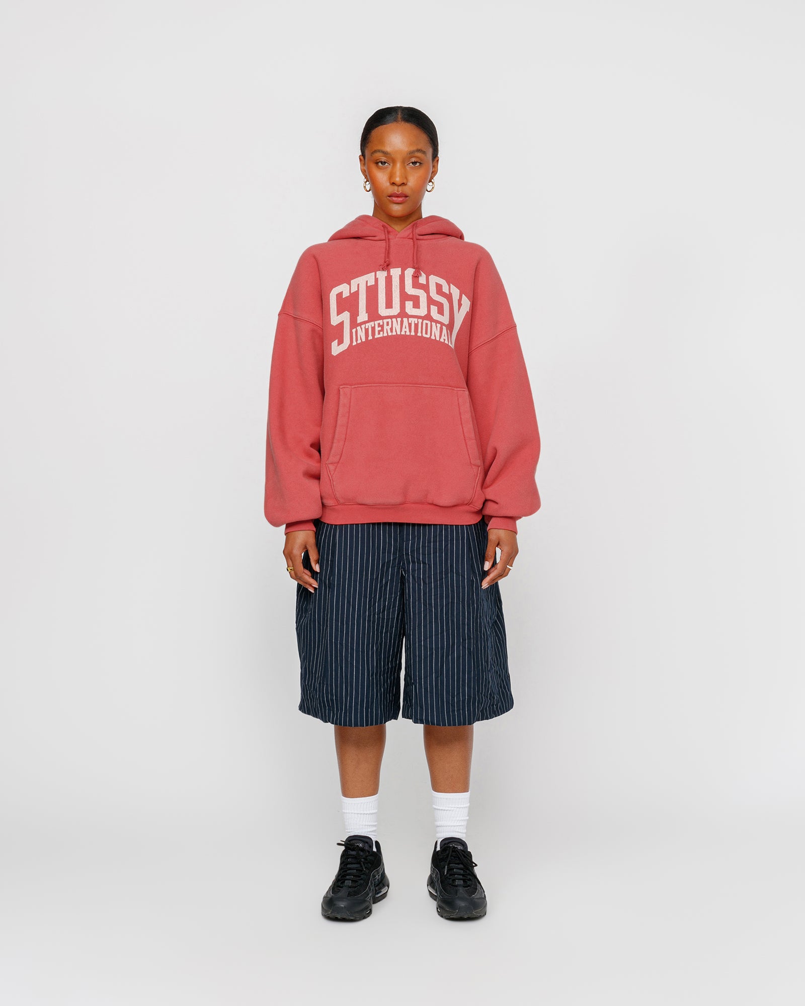 Stüssy Relaxed Hoodie International Washed Red Sweats