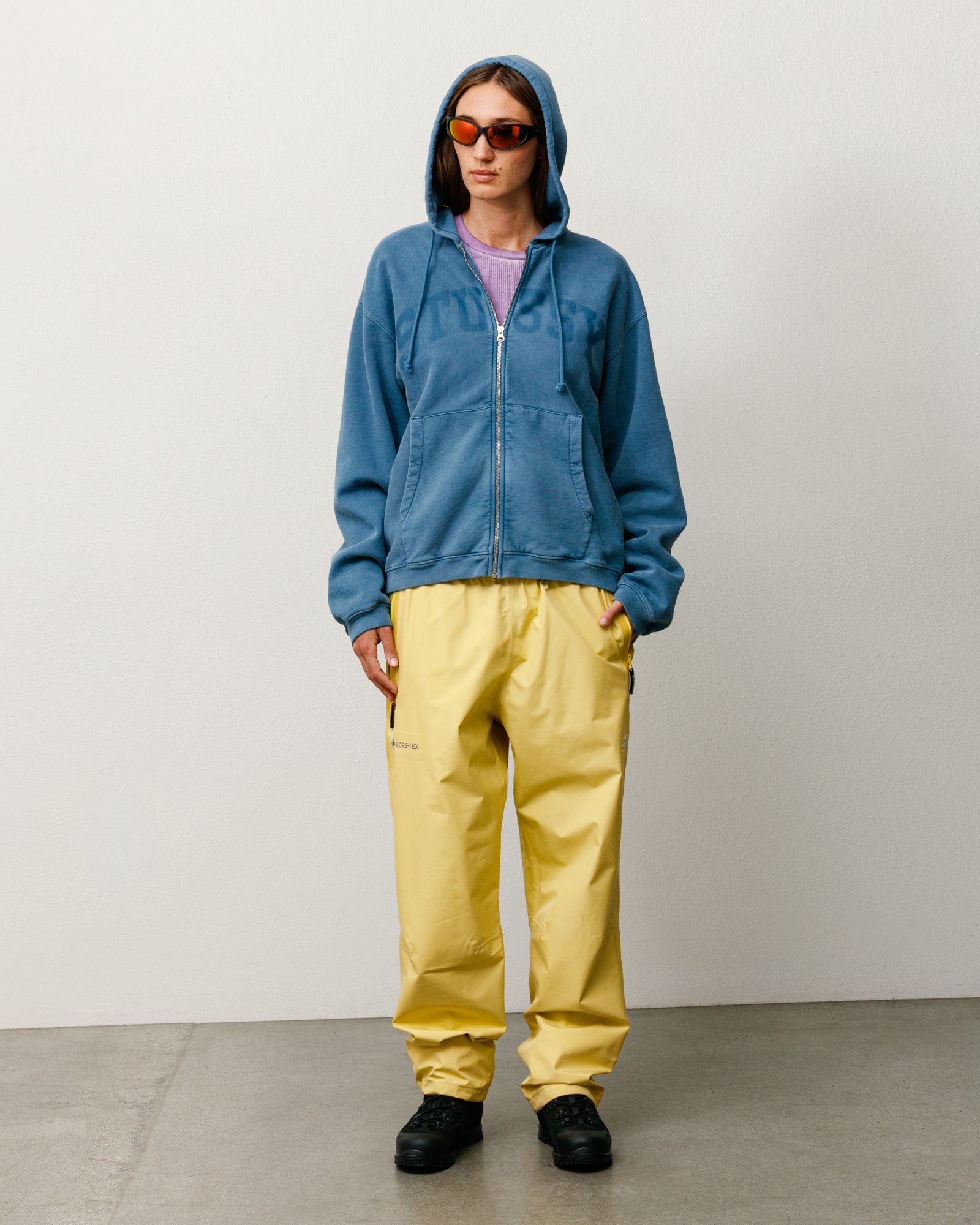 Faded Graphic Zip Hoodie - Washed Navy | Sweats | Stüssy Japan