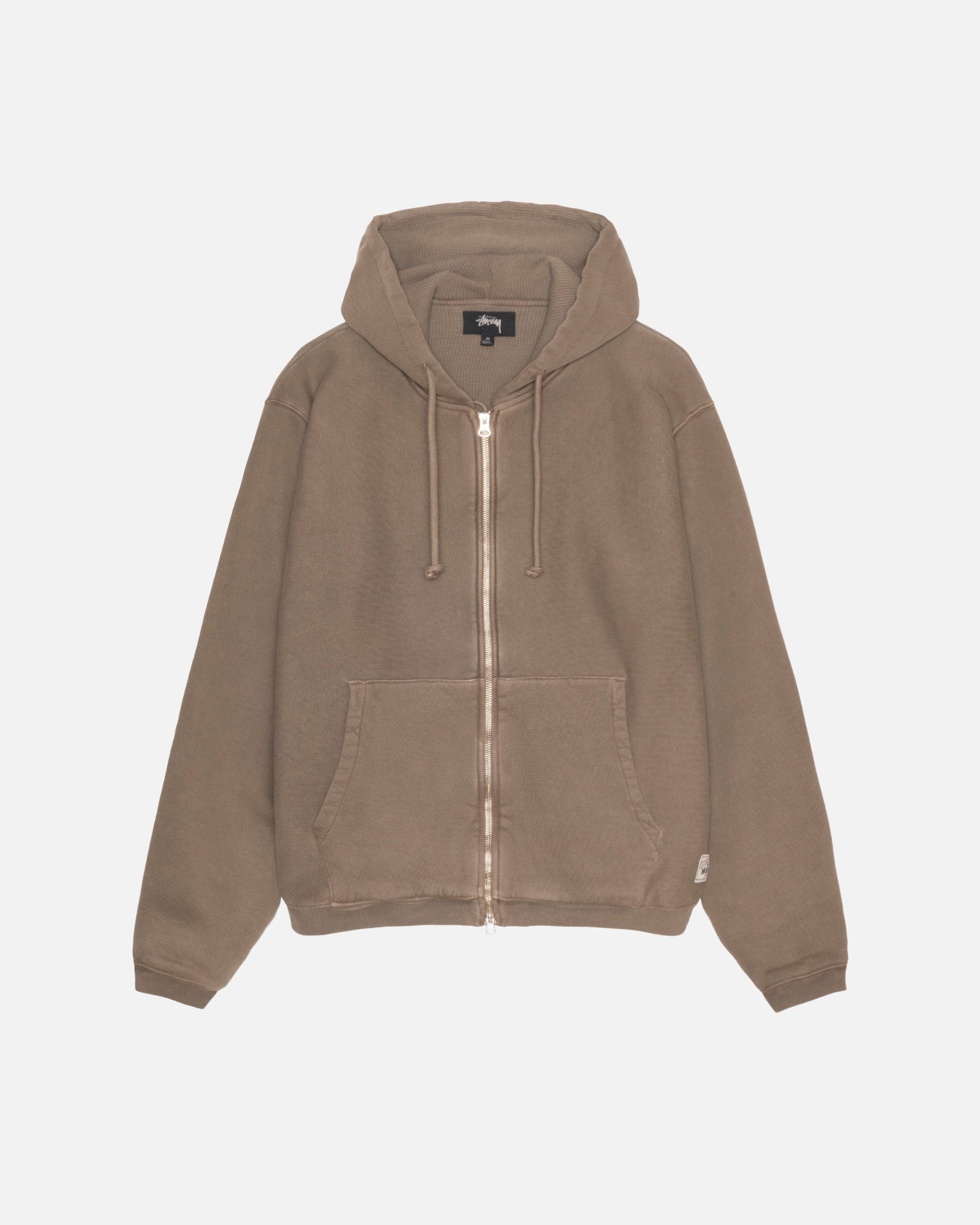 Waffle Lined Zip Hoodie in brown – Stüssy Japan