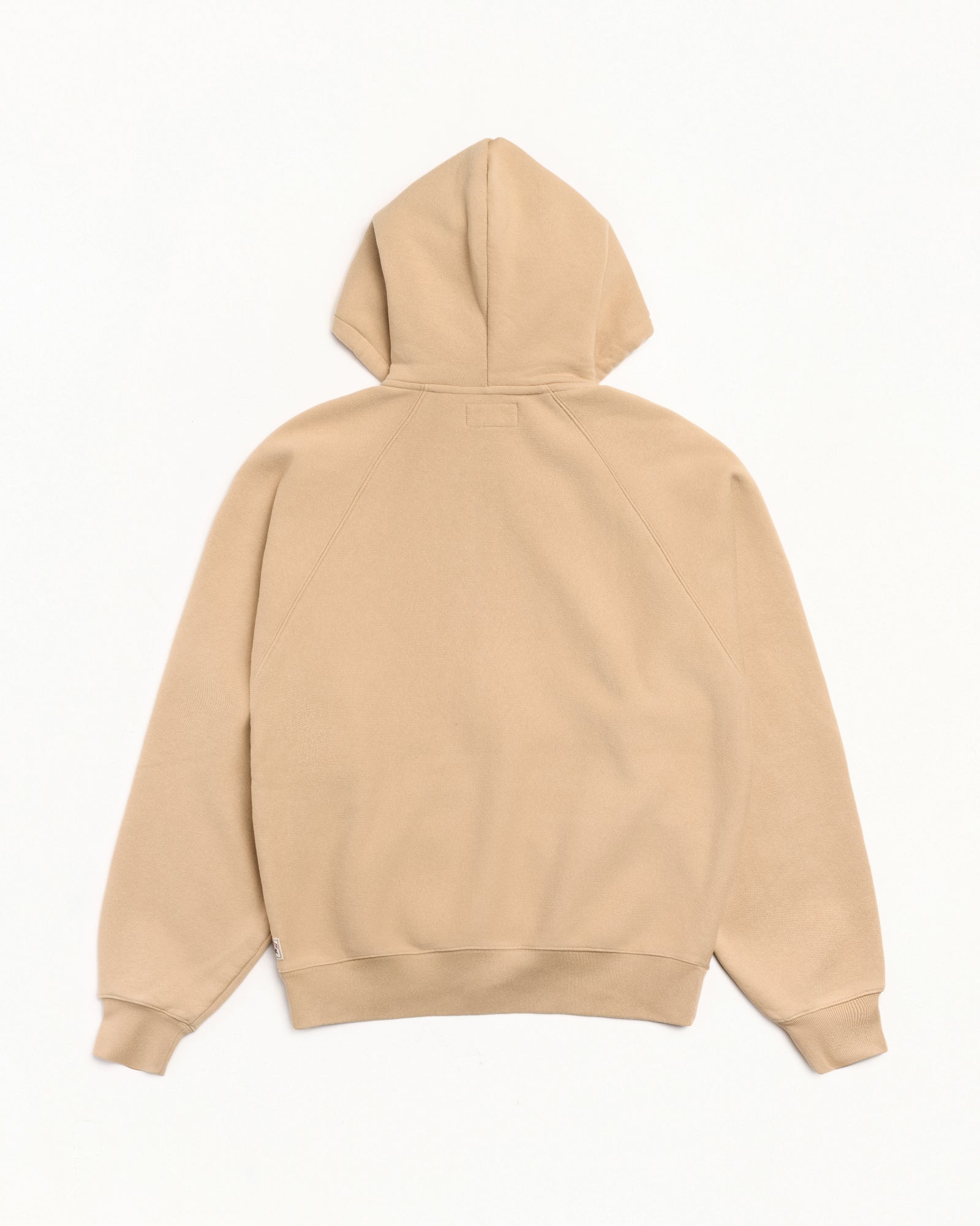 Raglan Zip Hood Mens Long Sleeve In Khaki