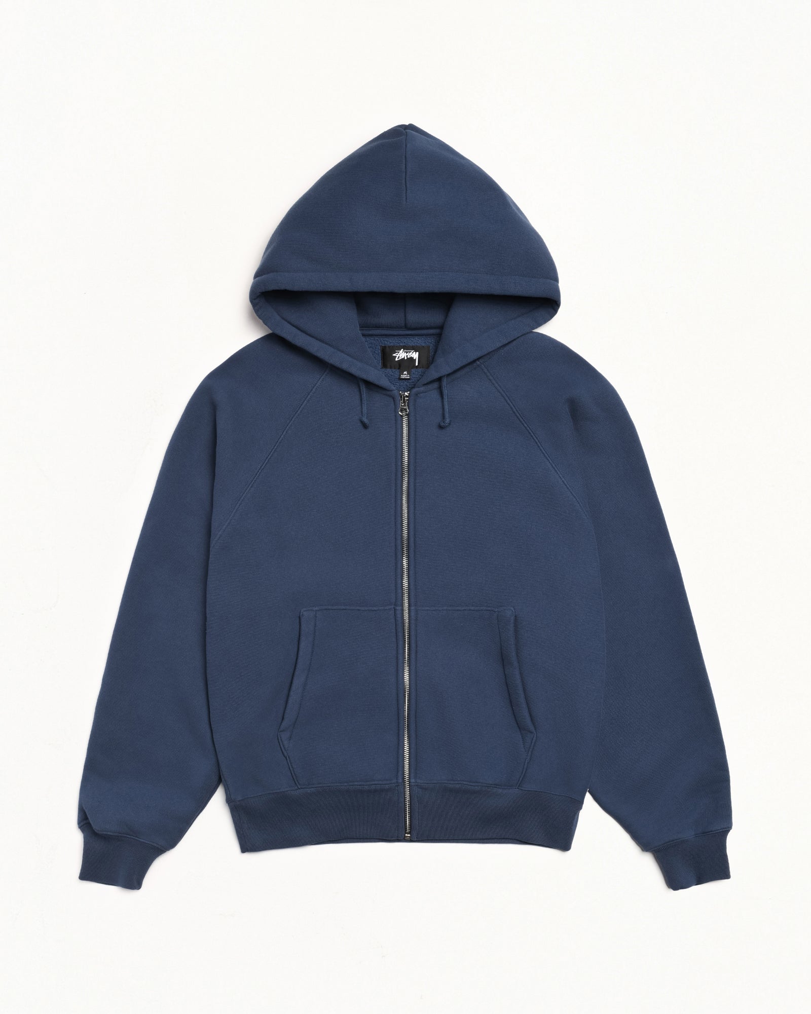 Raglan Zip Hood Mens Long Sleeve In Navy