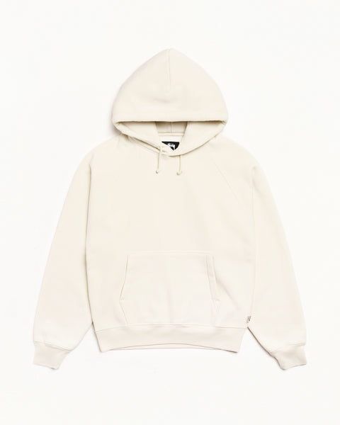 Fleece Raglan Hood Mens Long Sleeve In Natural