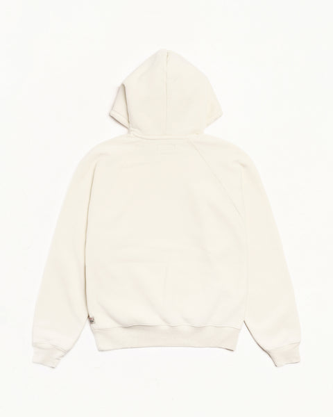 Fleece Raglan Hood Mens Long Sleeve In Natural