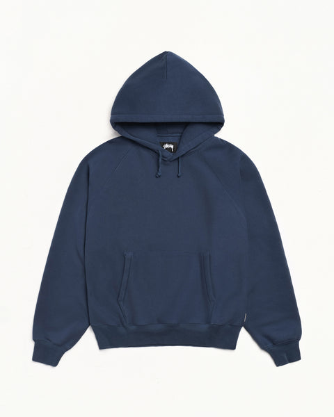 Fleece Raglan Hood Mens Long Sleeve In Navy