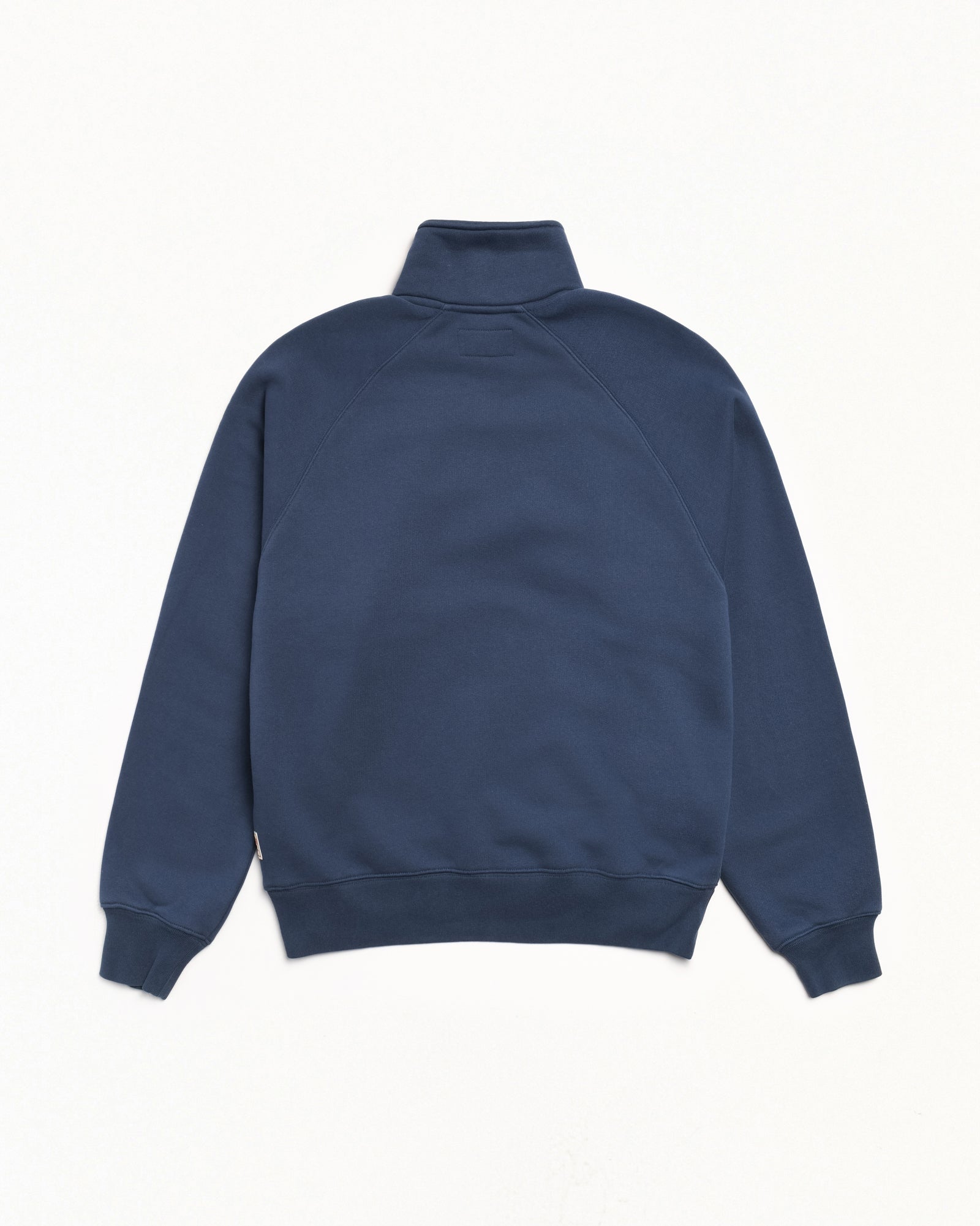 Fleece Raglan Zip Mock Mens Long Sleeve In Navy