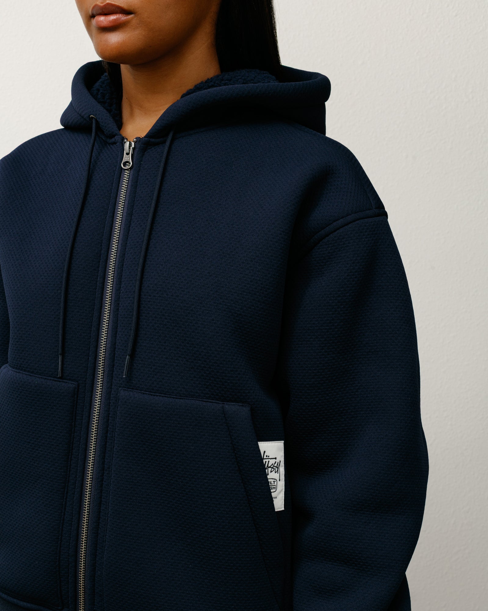 Bonded Sherpa Hoodie – Blue | Sweats | Stüssy Japan