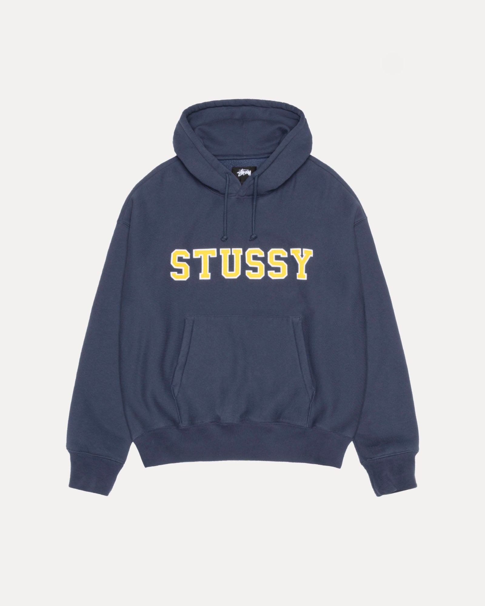 Stussy Applique Hood Mens Long Sleeve In Navy
