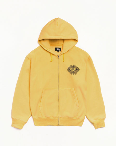 Mantra Zip Hood Mens Long Sleeve In Yellow