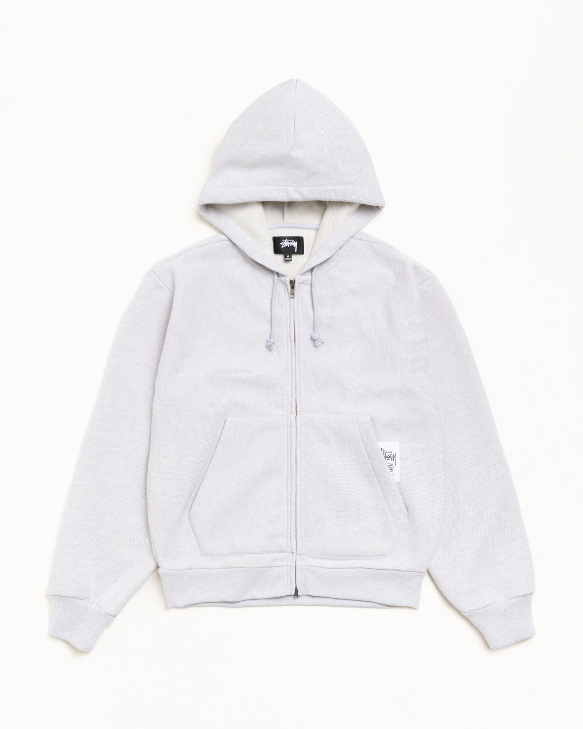 Patch Zip Knit Hoodie – Ash Heather | Tops & Knits | Stüssy Japan