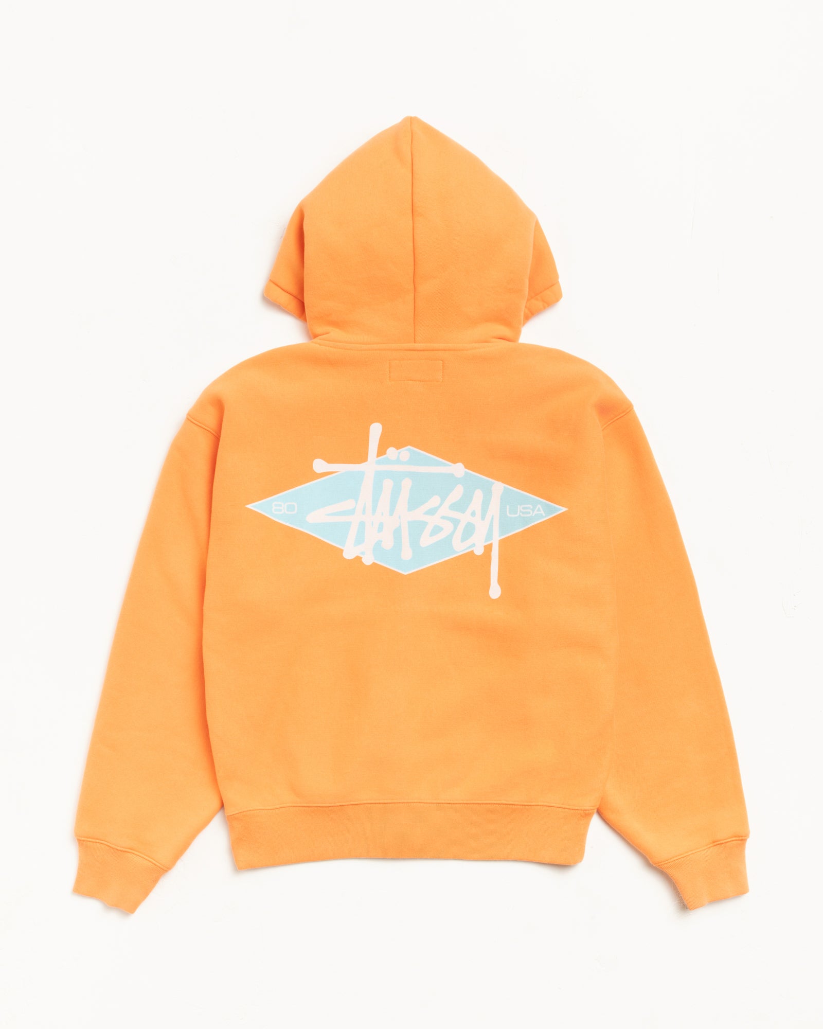 Basic Diamond Zip Hoodie – Tangerine | Sweats | Stüssy Japan