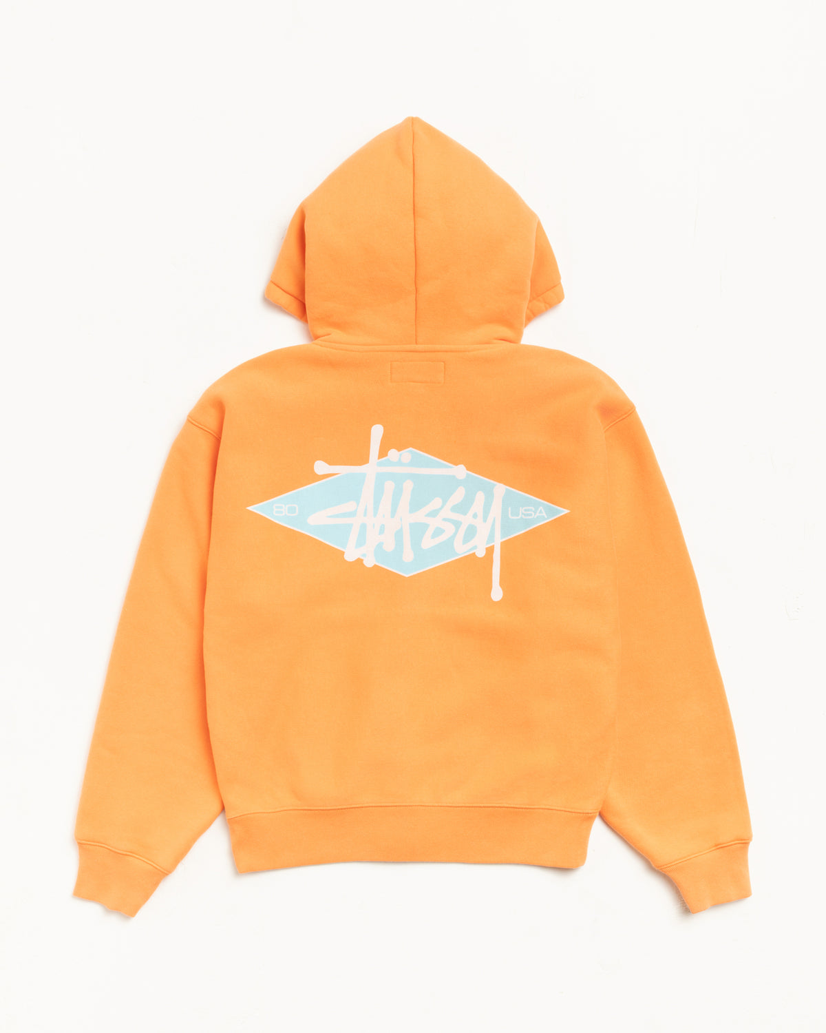 Basic Diamond Zip Hoodie – Tangerine | Sweats | Stüssy Japan