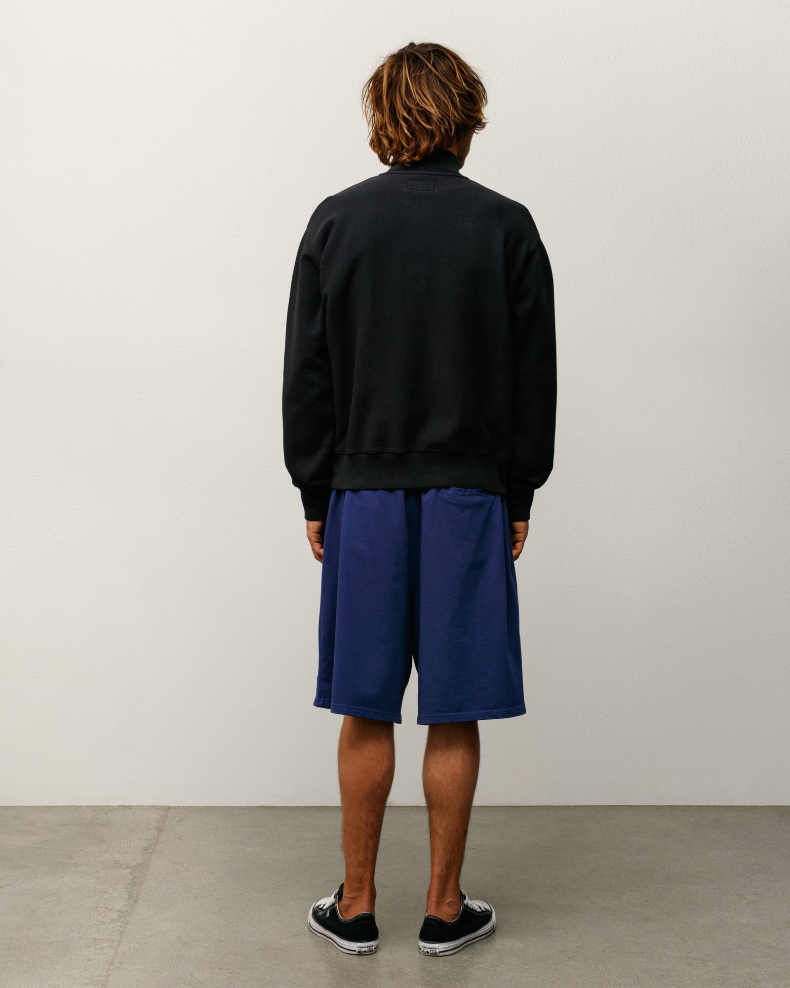 Fleece Track Jacket Mens Long Sleeve In Black