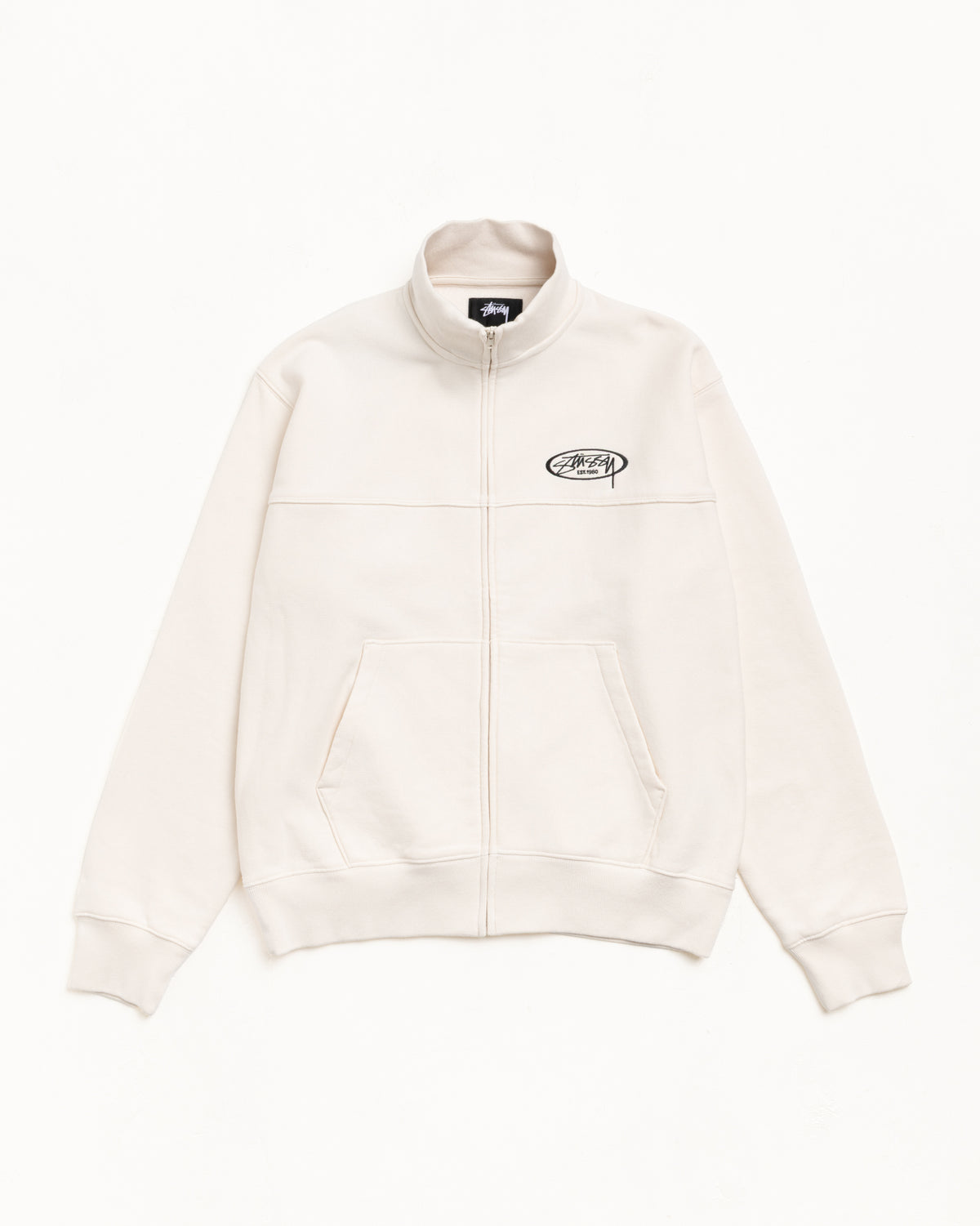 Fleece Track Jacket – Cream | Zip-up Fleece | Stüssy Japan