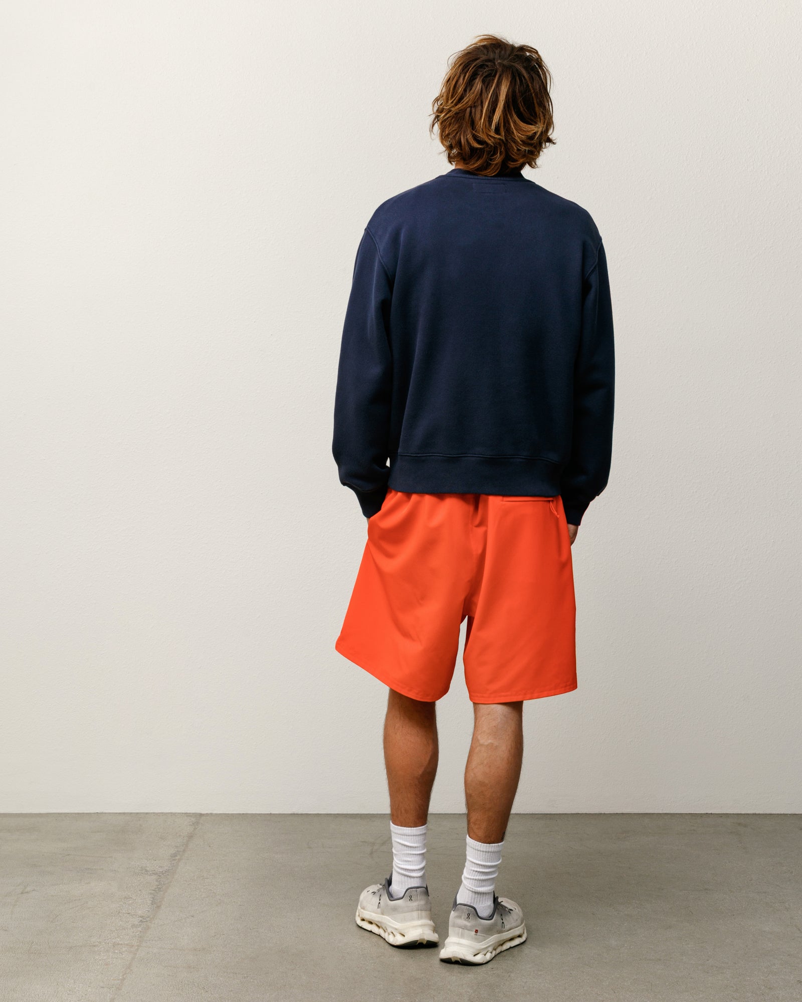 Sweats Crew Mens Long Sleeve In Navy