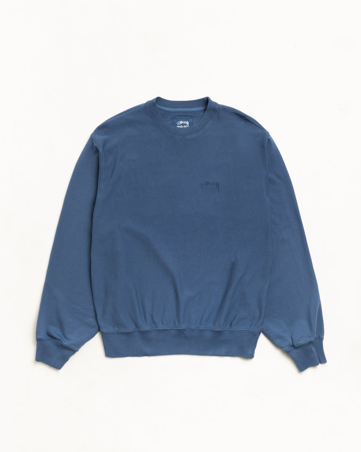 Lightweight Terry Crew – Blue | Crew Fleece | Stüssy Japan